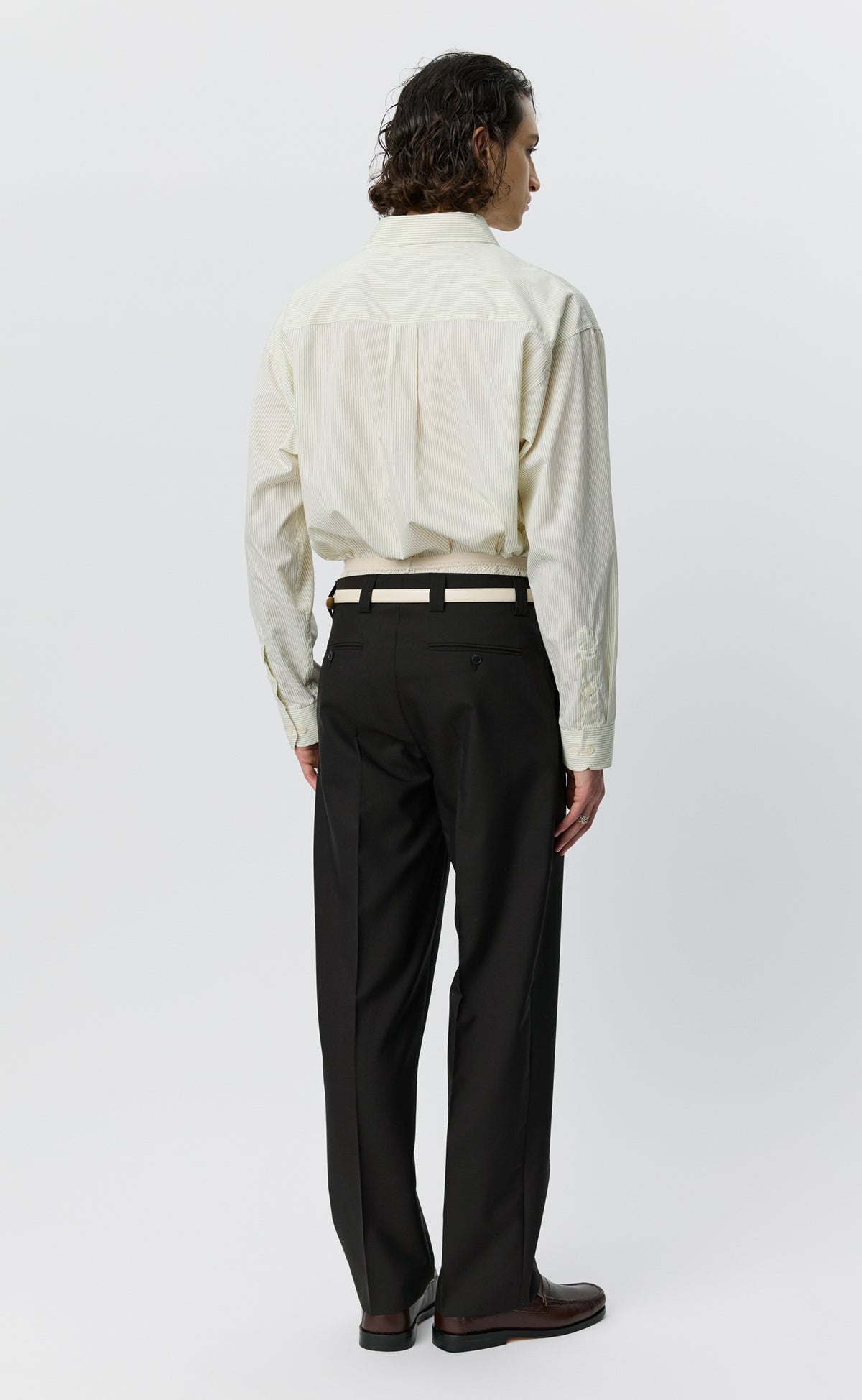 Prom Trousers - Black Dry Wool