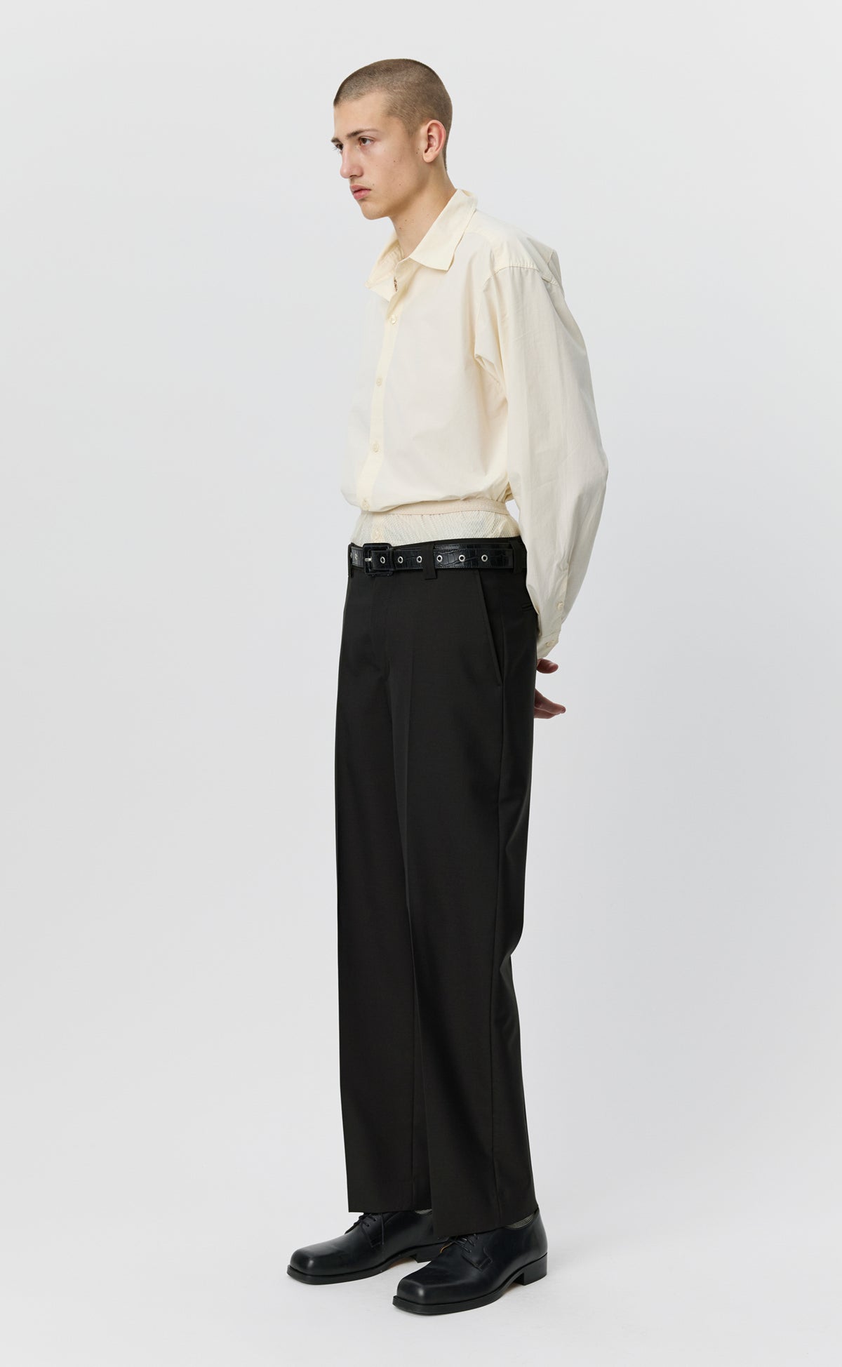 Prom Trousers - Dark Brown Dry Wool