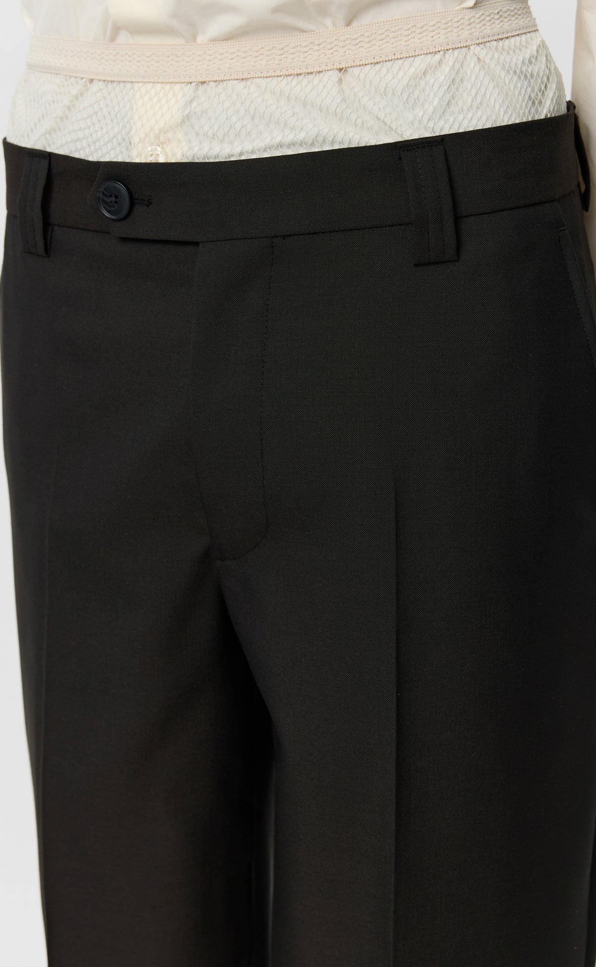 Prom Trousers - Dark Brown Dry Wool