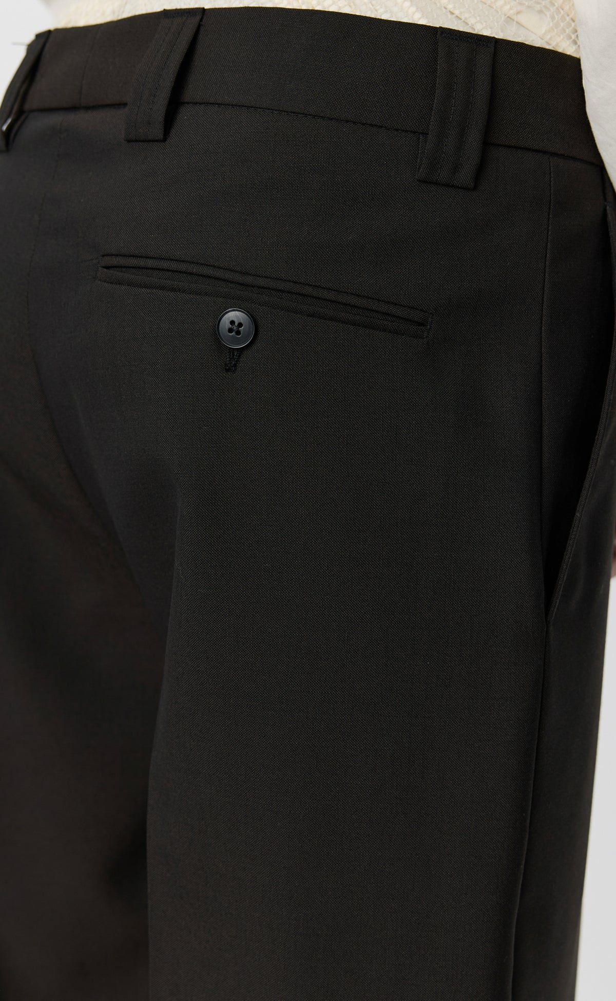 Prom Trousers - Dark Brown Dry Wool