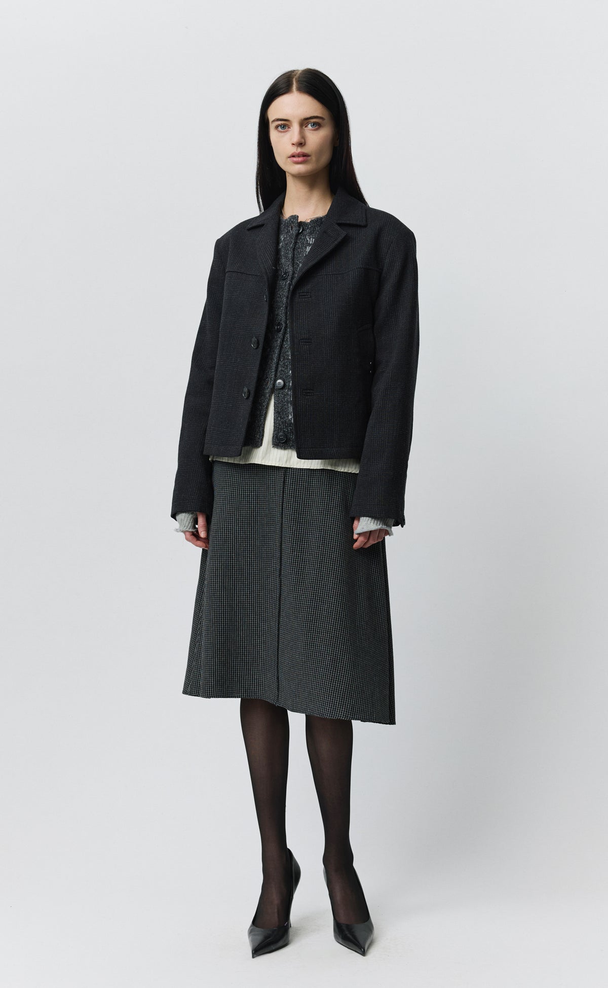 Province Jacket - Anthracite Glen Check