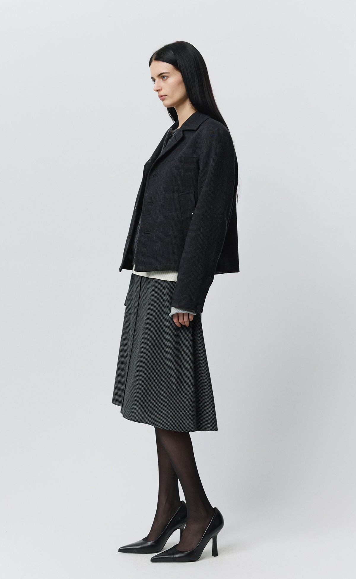 Province Jacket - Anthracite Glen Check