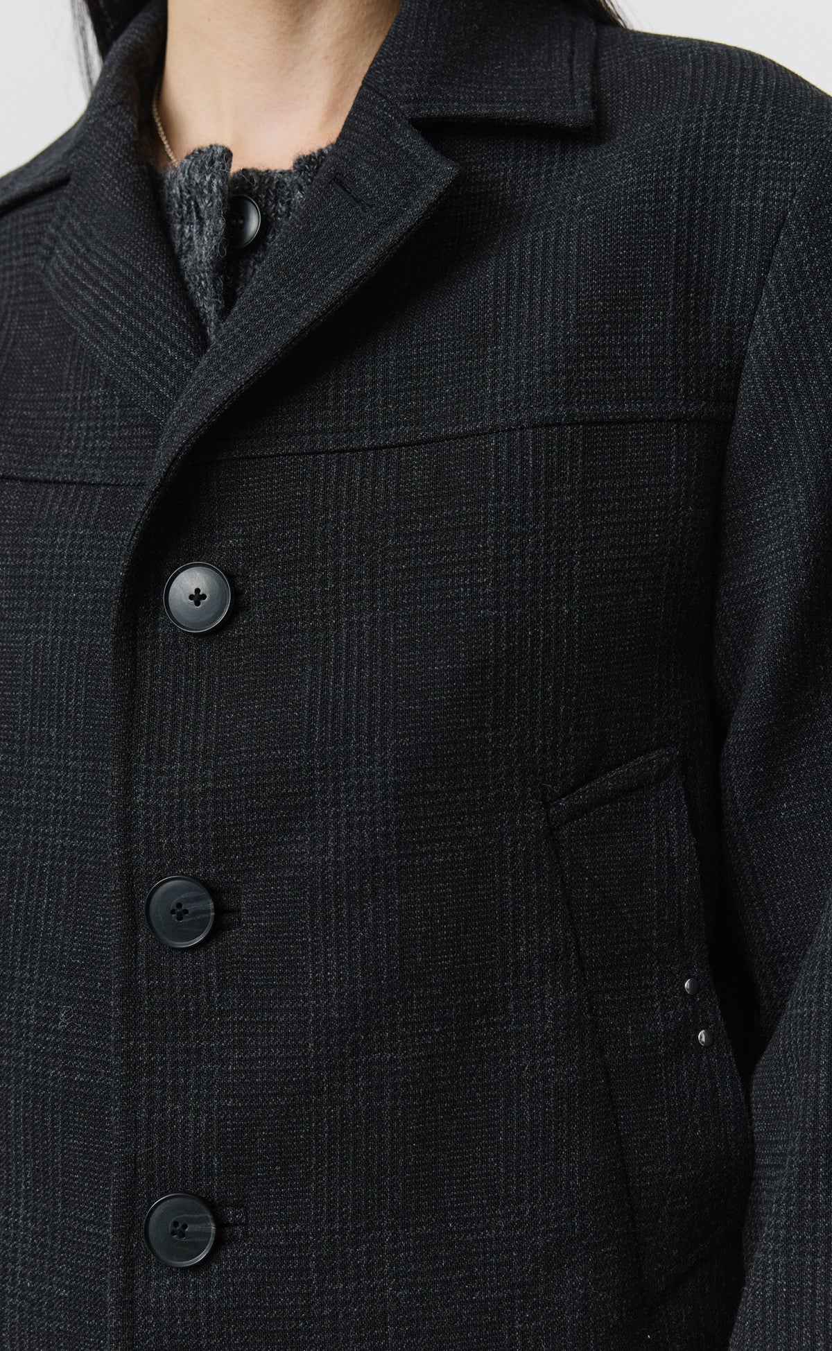 Province Jacket - Anthracite Glen Check