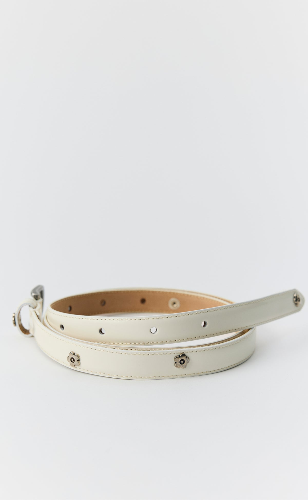 Purpose Belt - Rivet White Polido