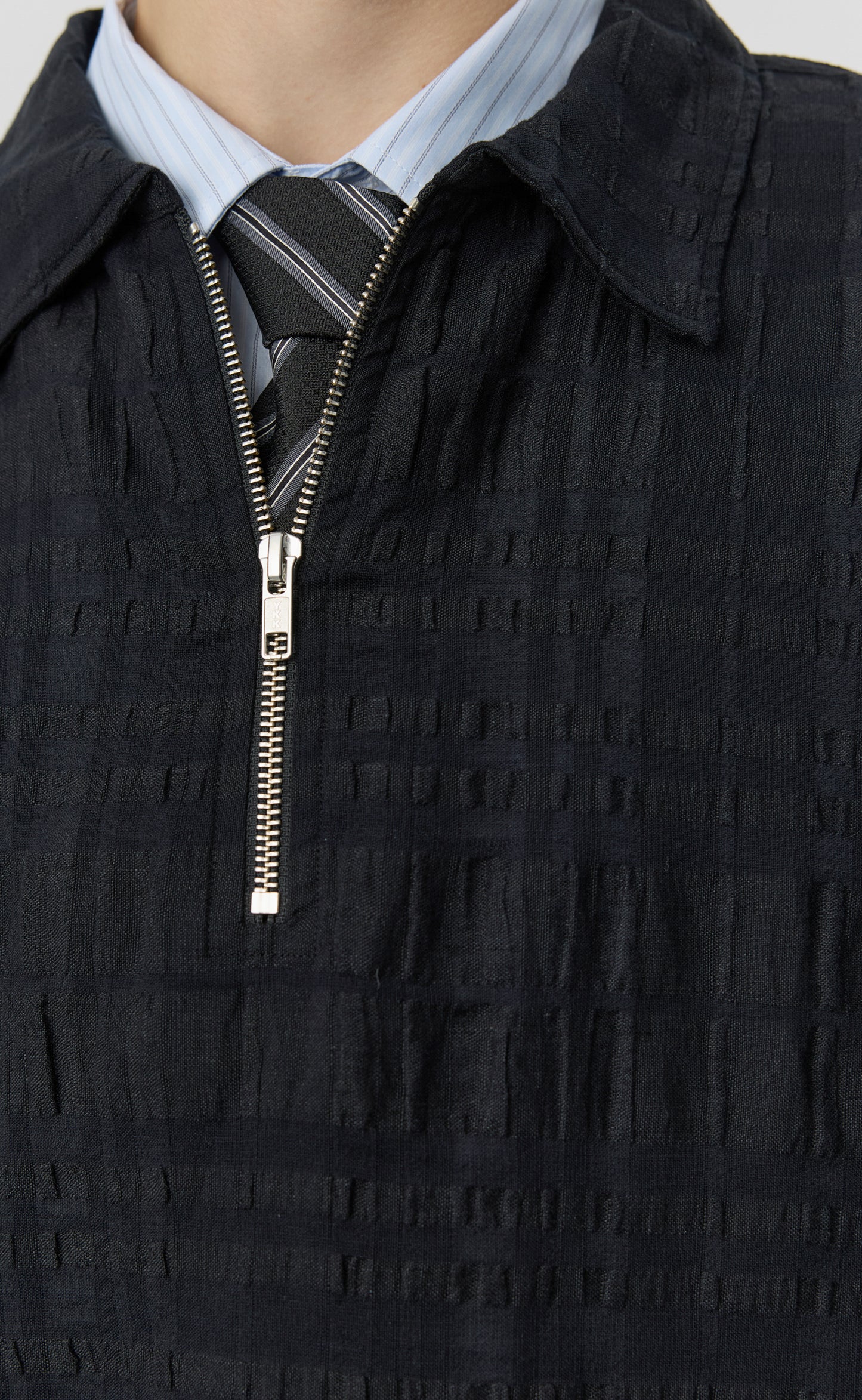 Quarter Zip Shirt - Black Structure