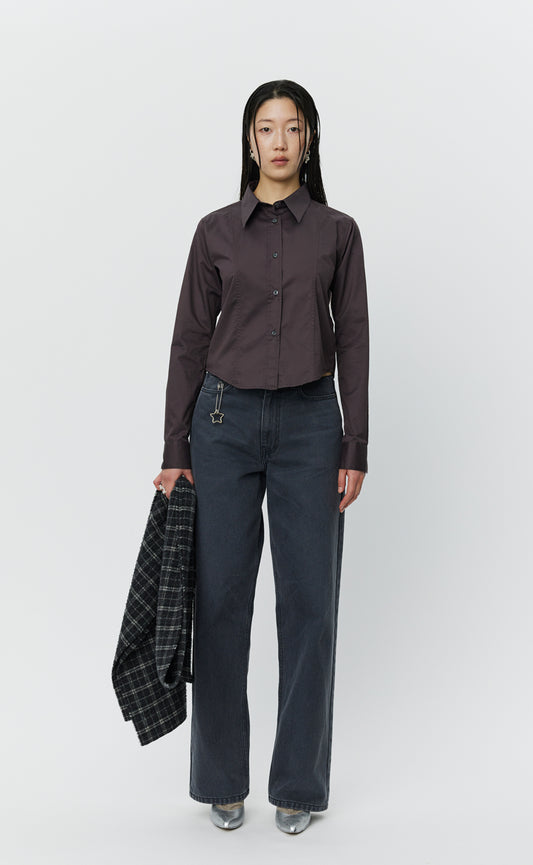 Readers Shirt  - Aubergine