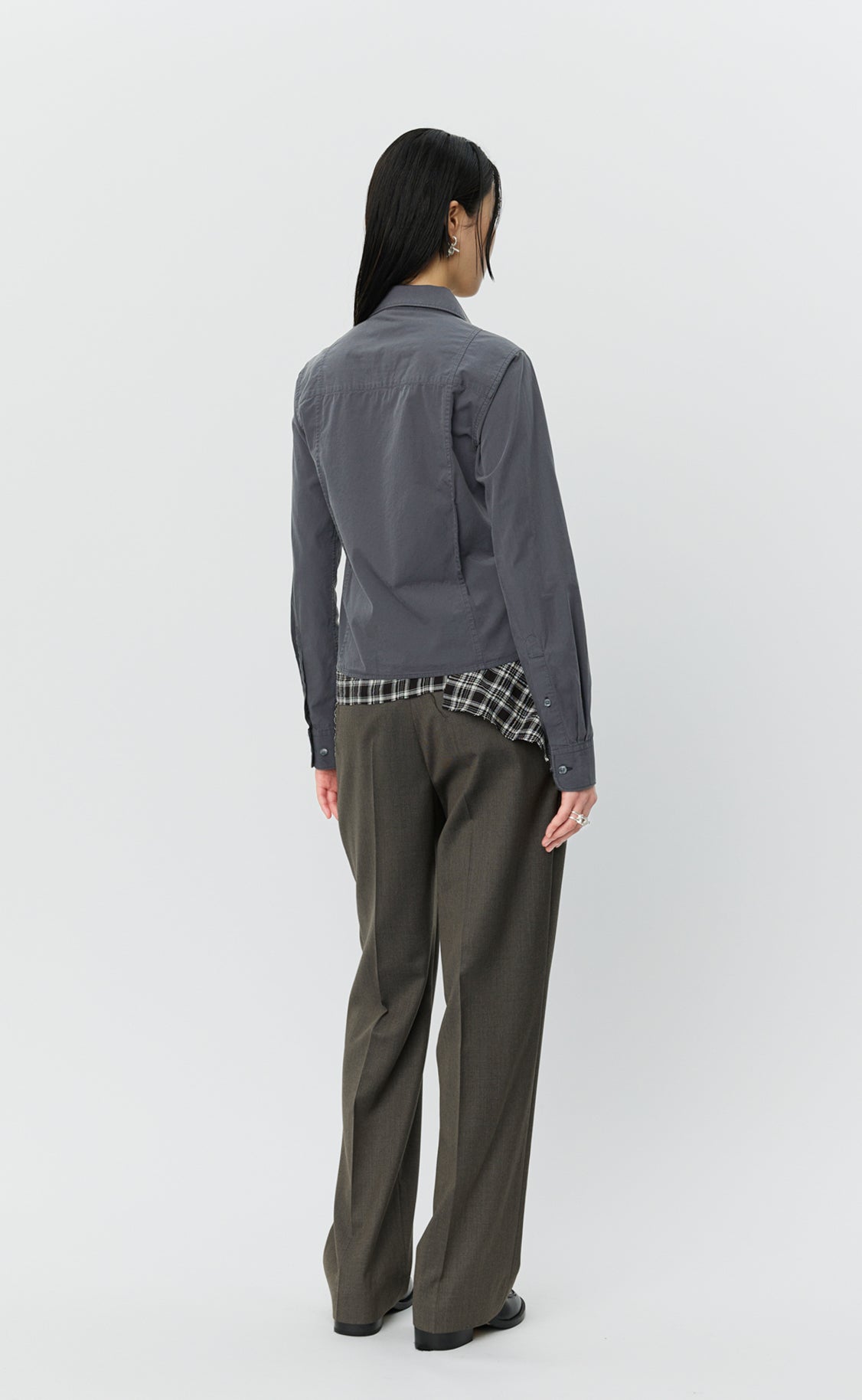 Readers Zip Shirt  - Washed Graphite