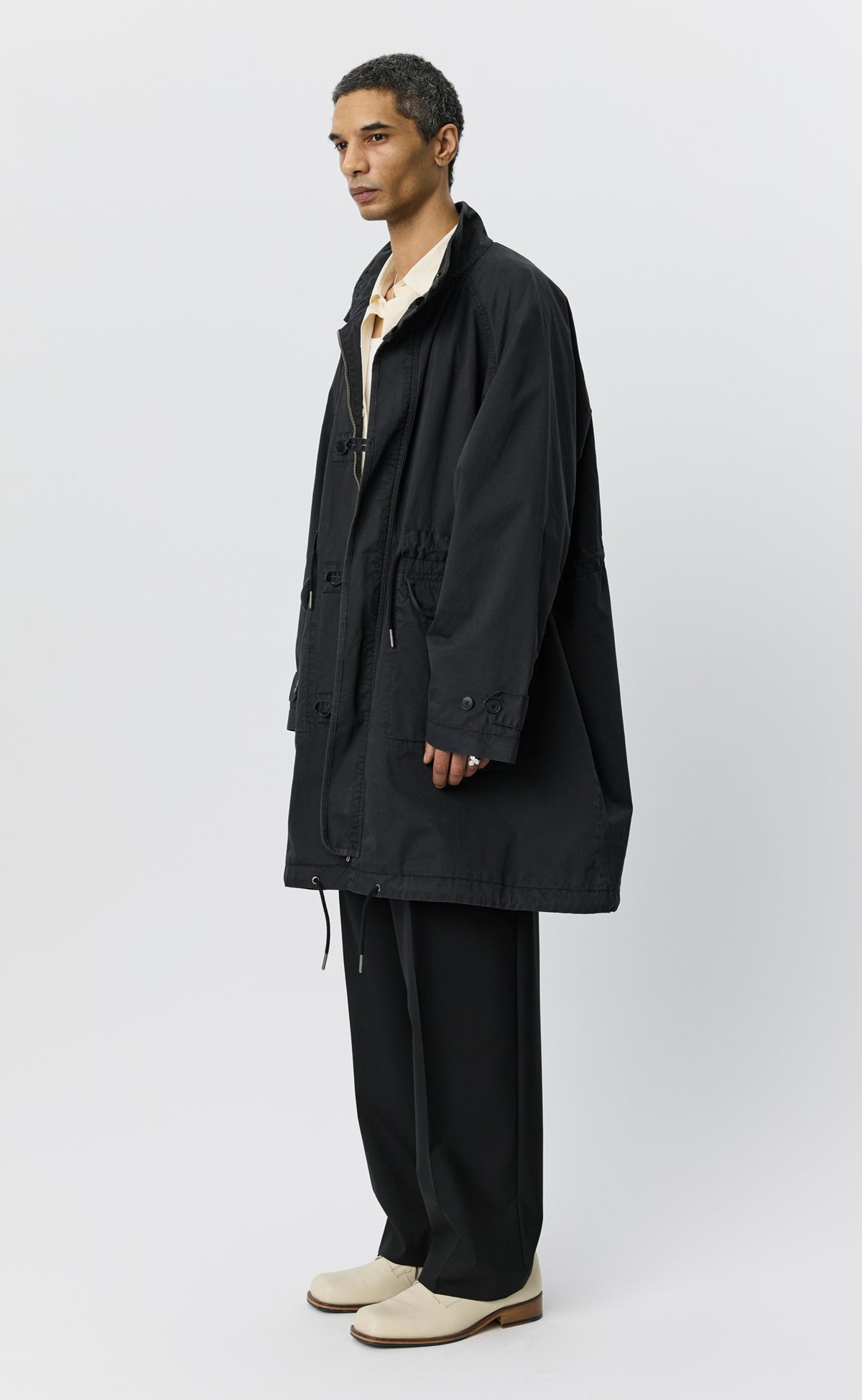 Region Jacket - Dusty Black Dense Cotton