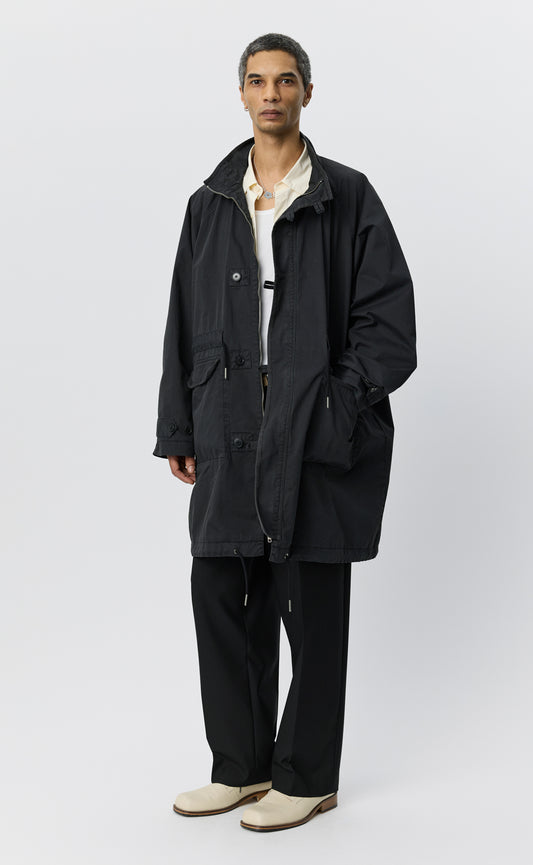 Region Jacket - Dusty Black Dense Cotton