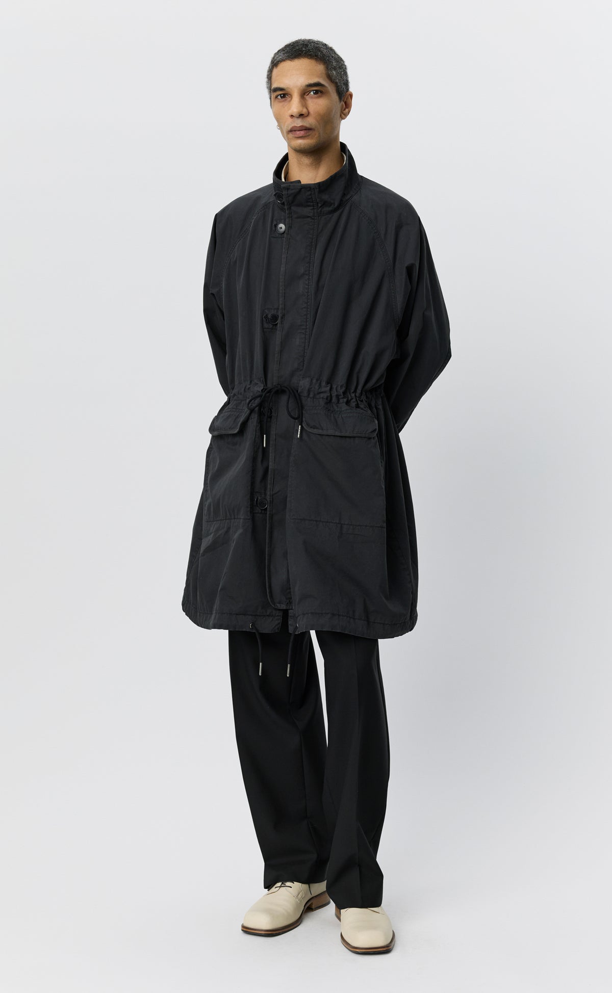 Region Jacket - Dusty Black Dense Cotton