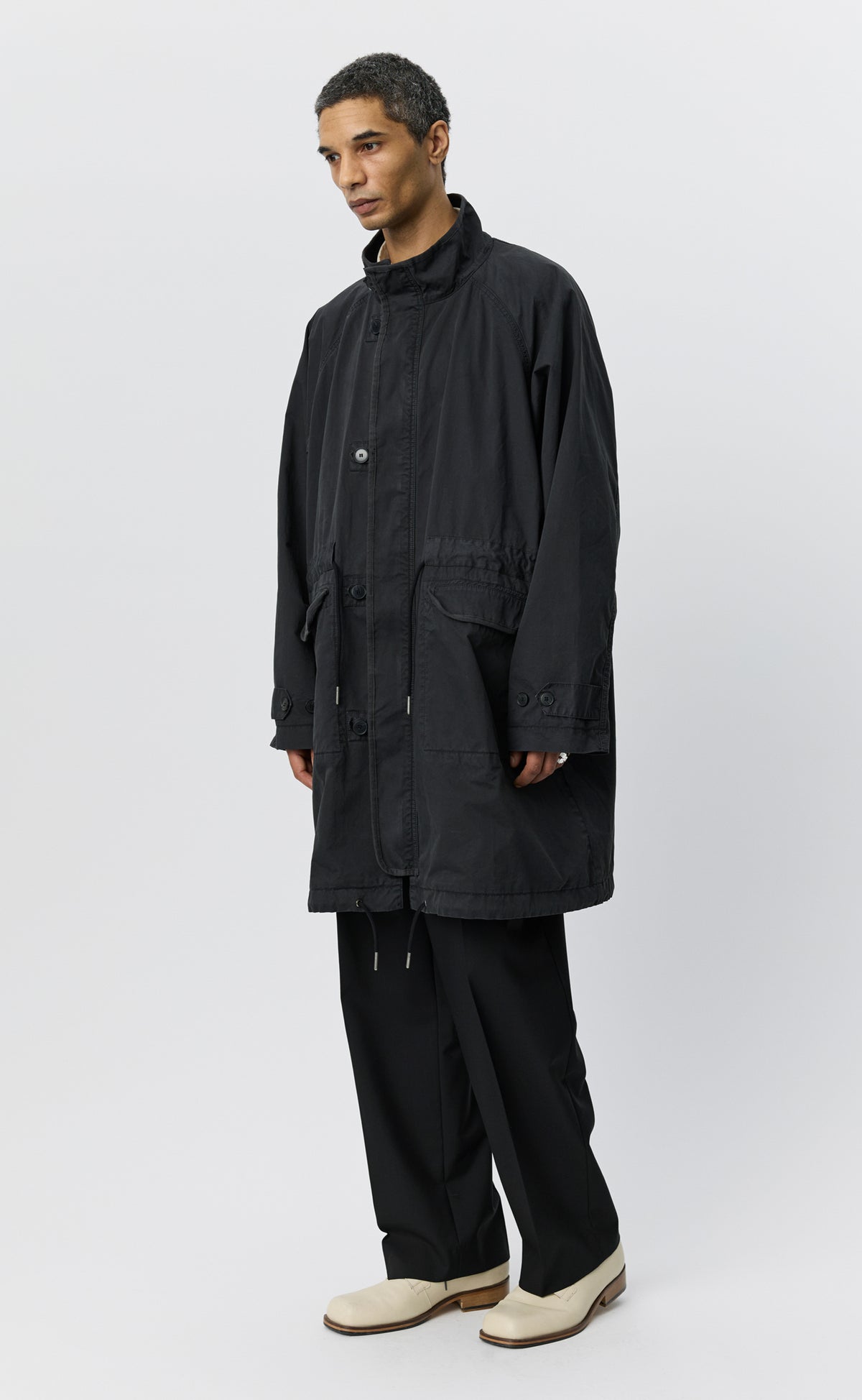 Region Jacket - Dusty Black Dense Cotton