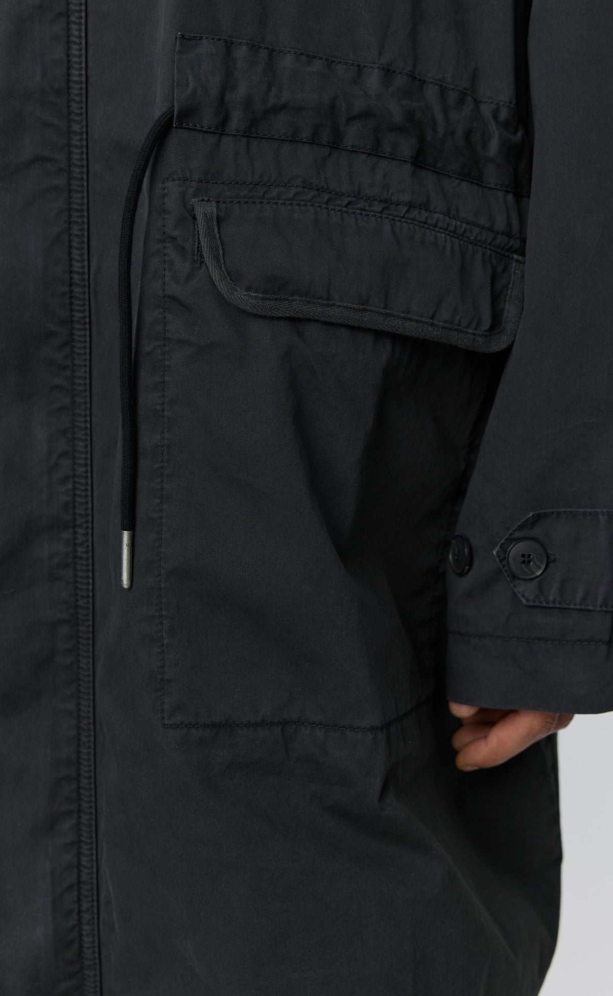 Region Jacket - Dusty Black Dense Cotton