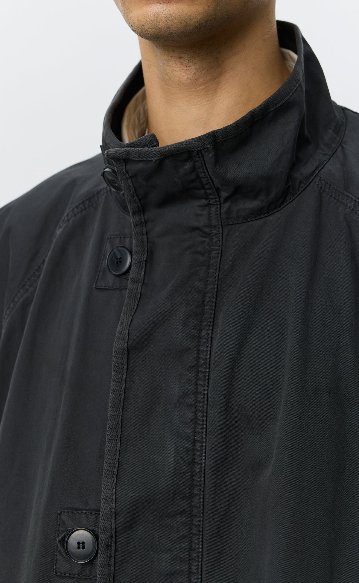 Region Jacket - Dusty Black Dense Cotton