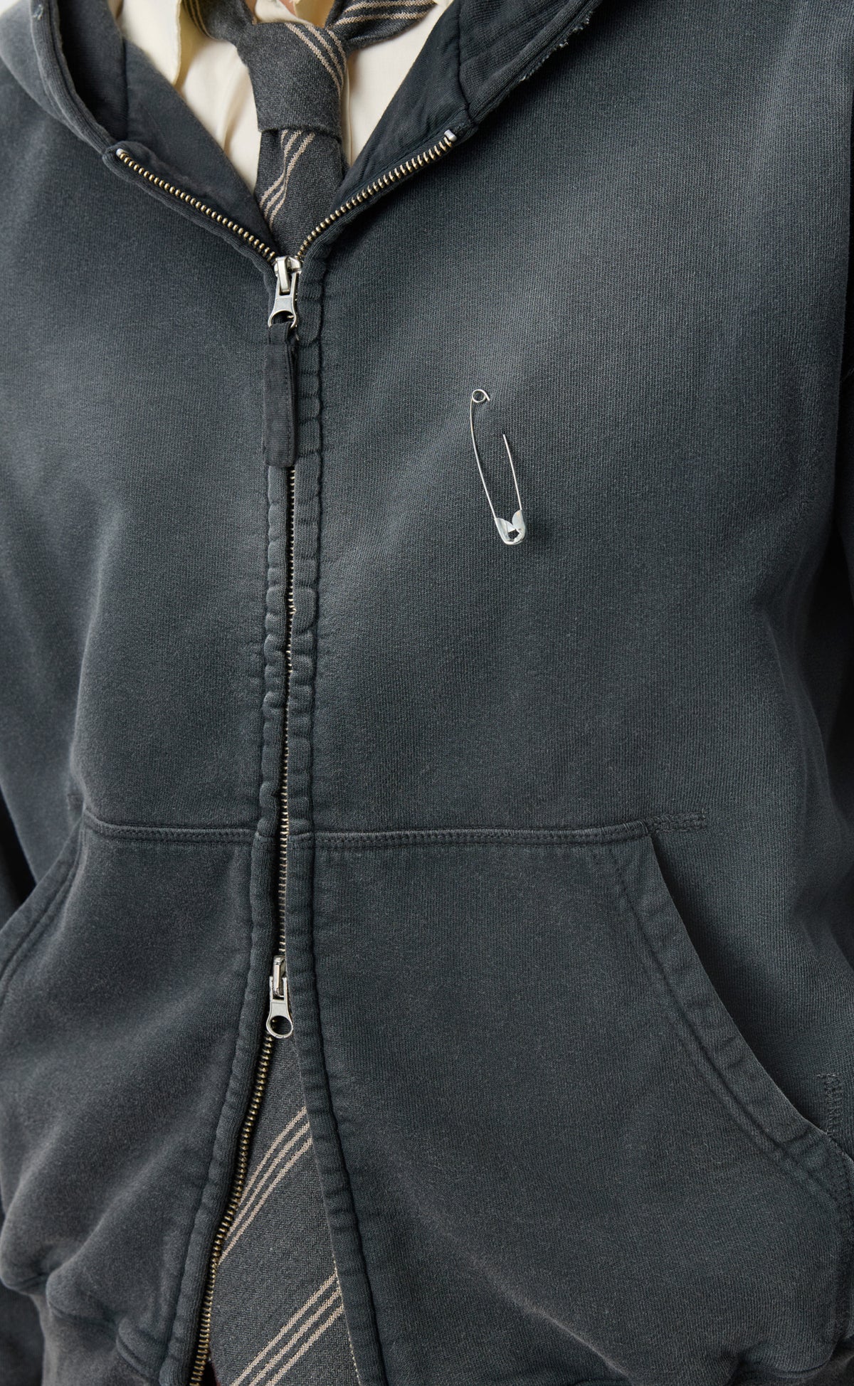 Rehearsal Zip Hoodie - Faded Black