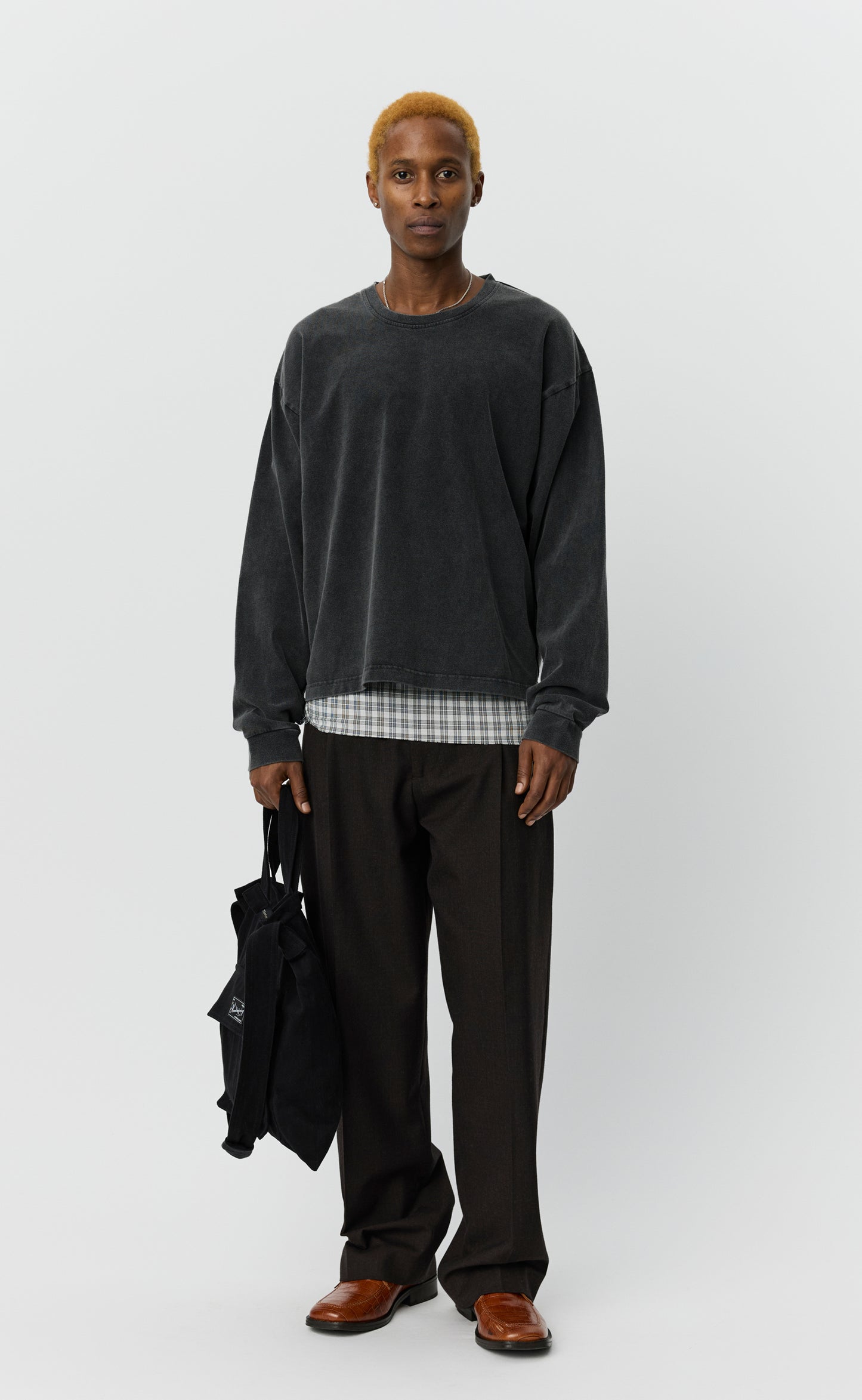 Relaxed LS Tee - Washed Black