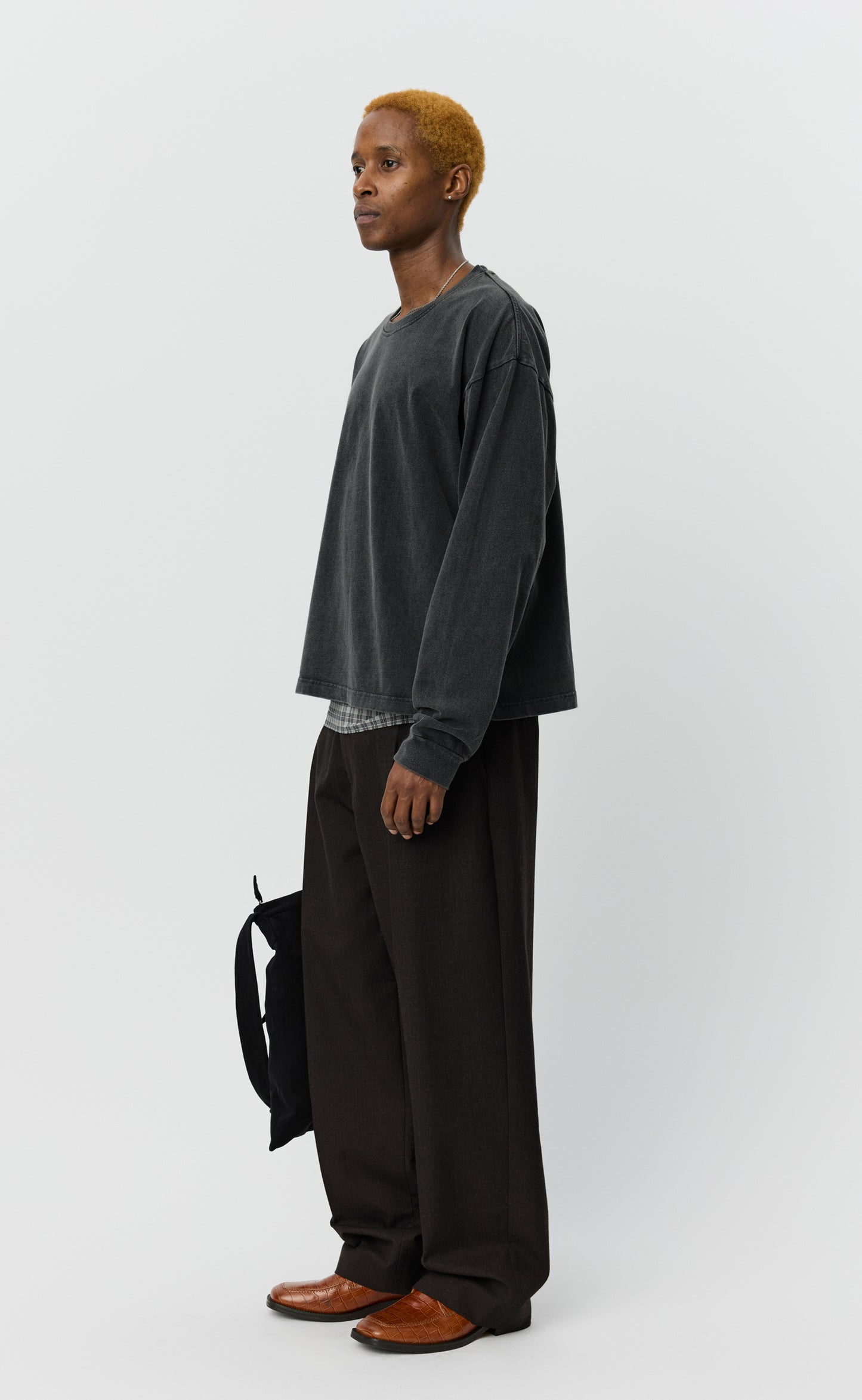 Relaxed LS Tee - Washed Black