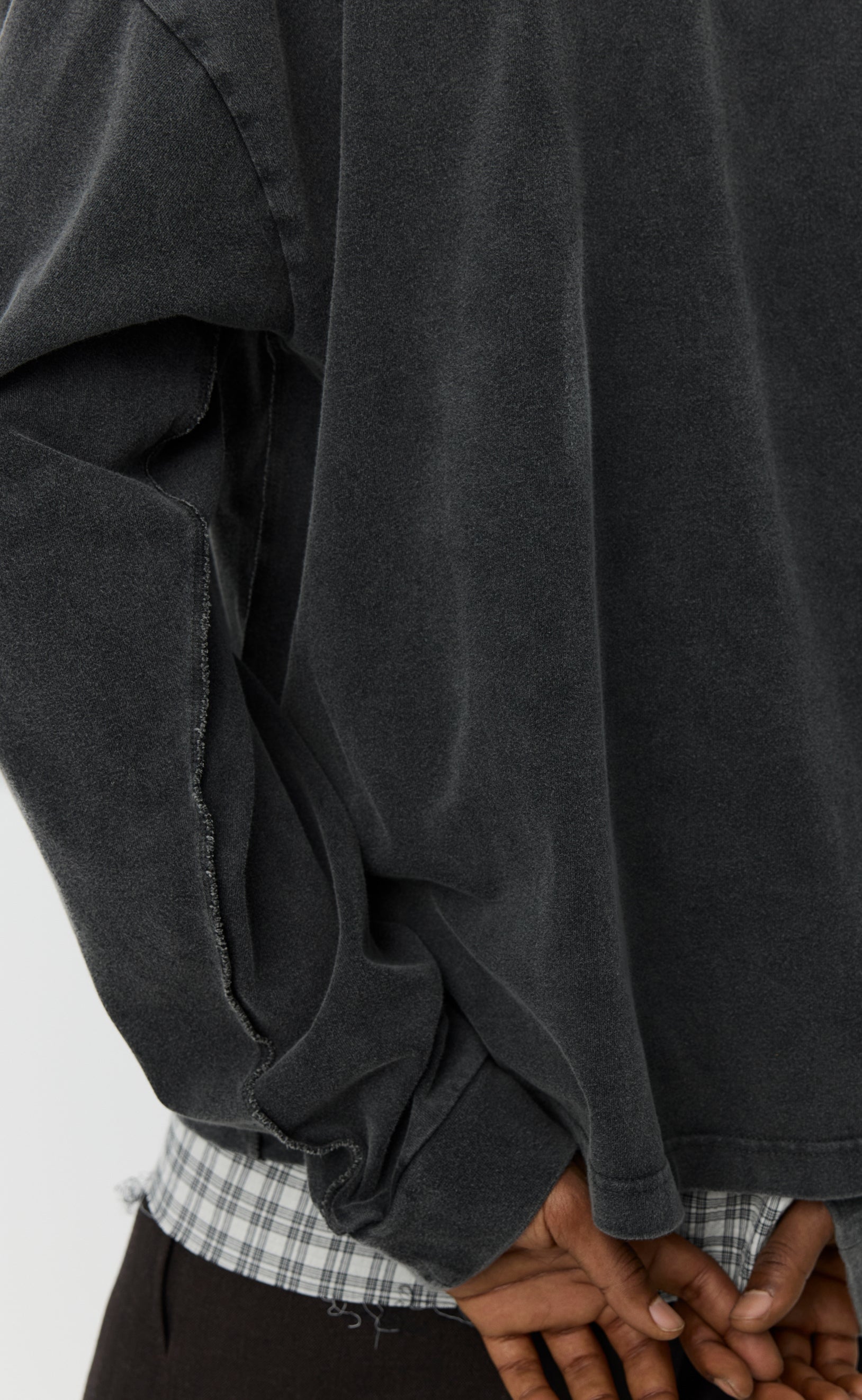 Relaxed LS Tee - Washed Black – mfpen