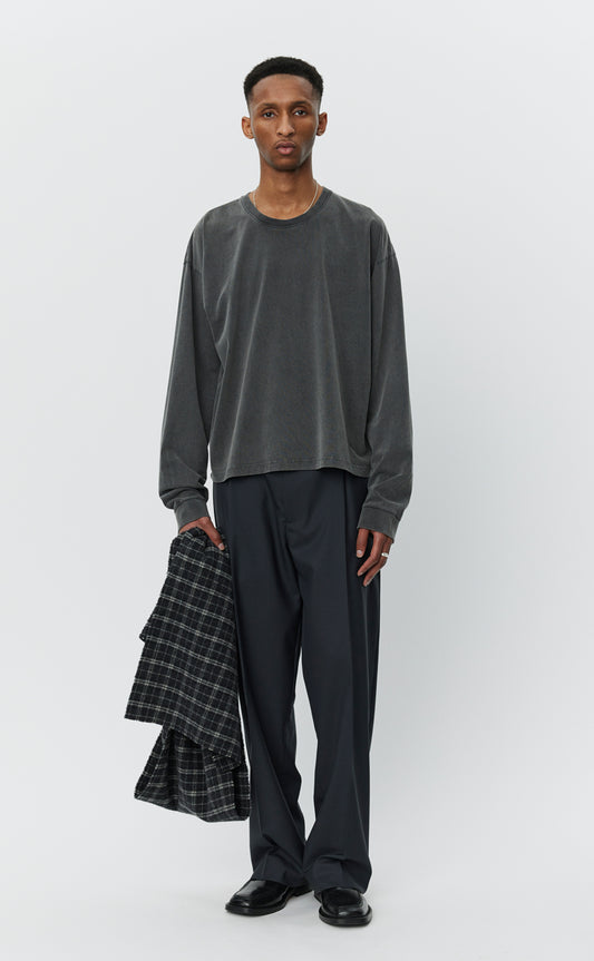 Relaxed LS Tee - Washed Graphite