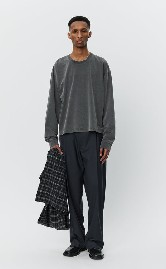 Relaxed LS Tee - Washed Graphite