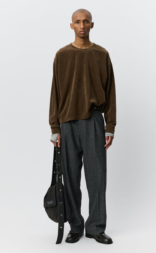Relaxed LS Tee - Walnut Husk Pile