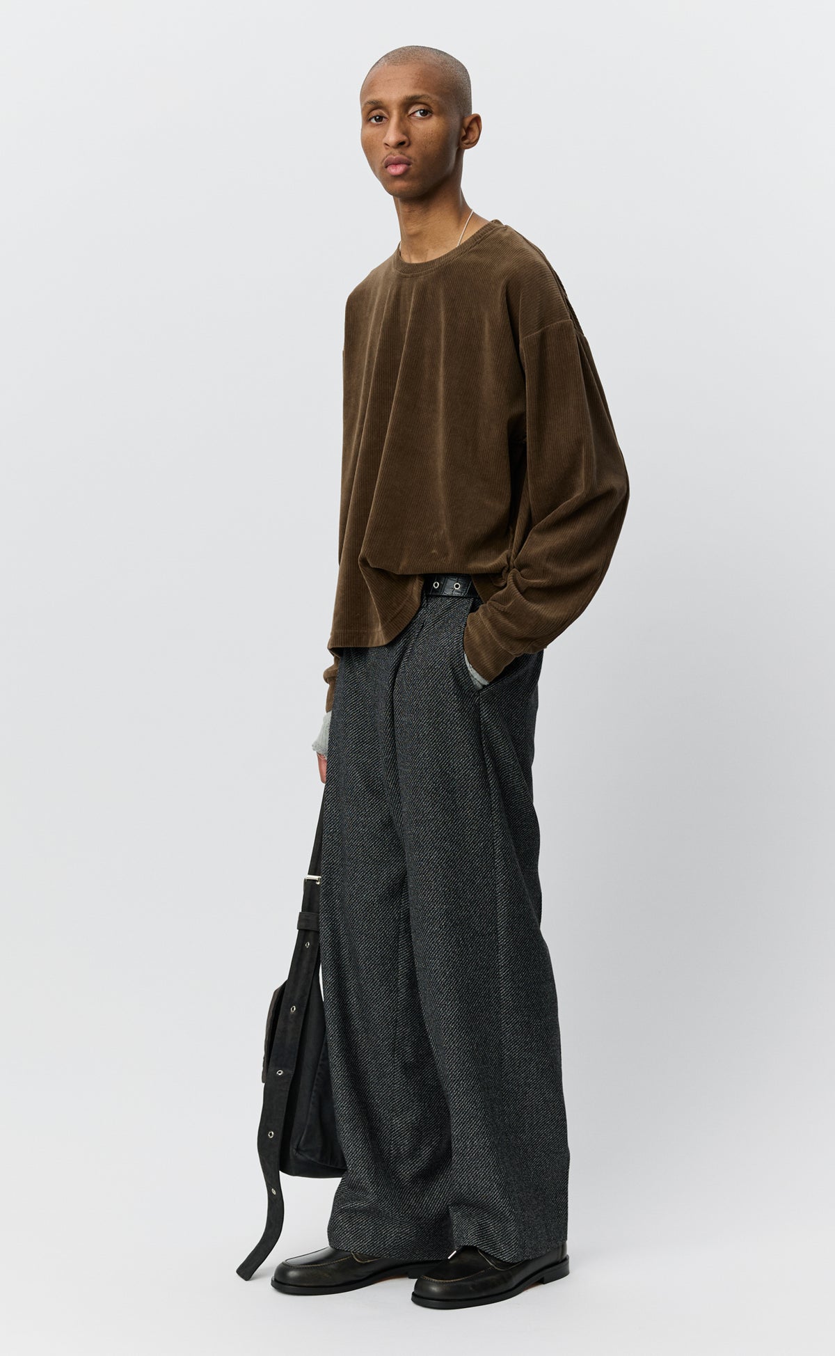 Relaxed LS Tee - Walnut Husk Pile