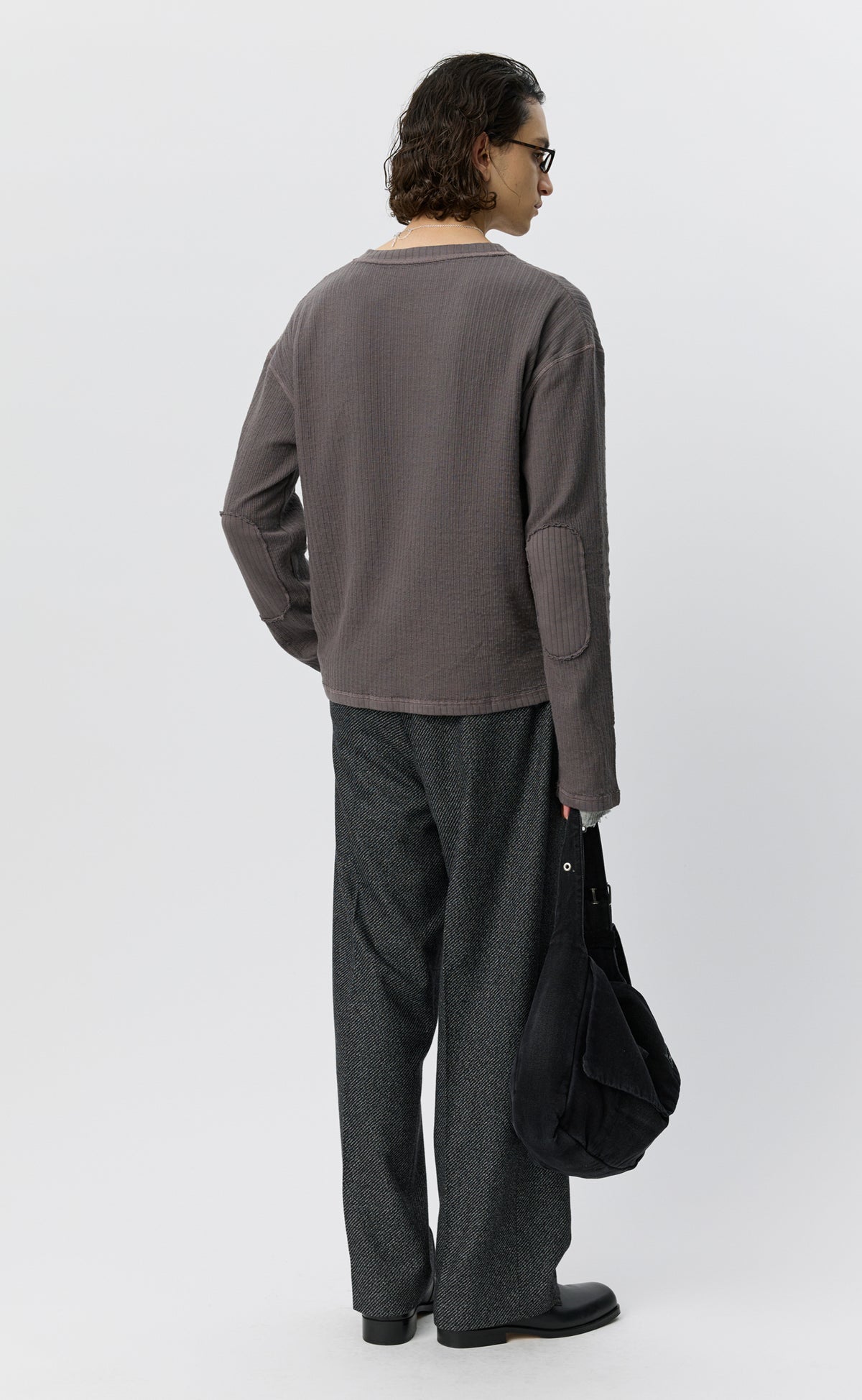 Reverse Rib Sweater - Murkey Grey