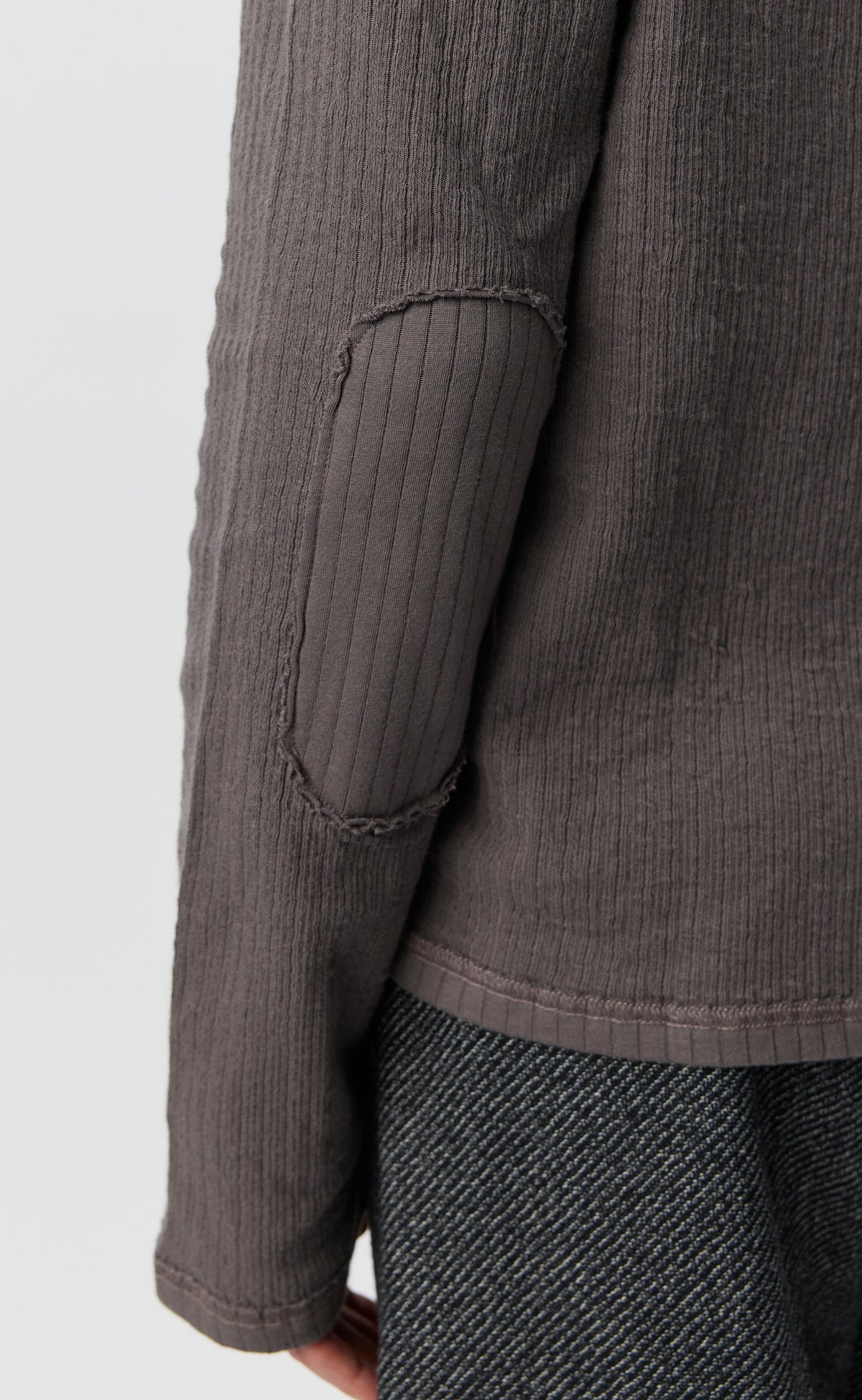 Reverse Rib Sweater - Murkey Grey