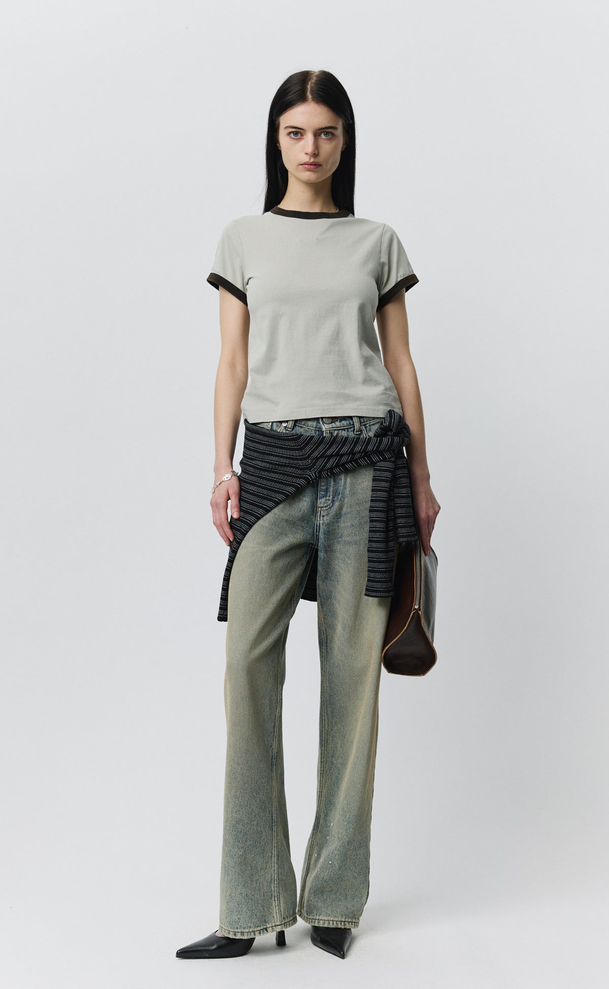 Ringer Tee - Washed Clay
