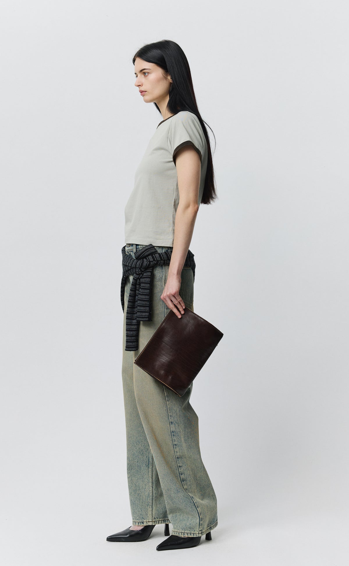 Ringer Tee - Washed Clay