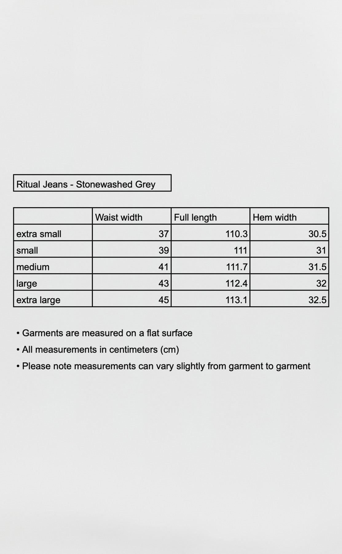 Ritual Jeans - Stonewashed Grey