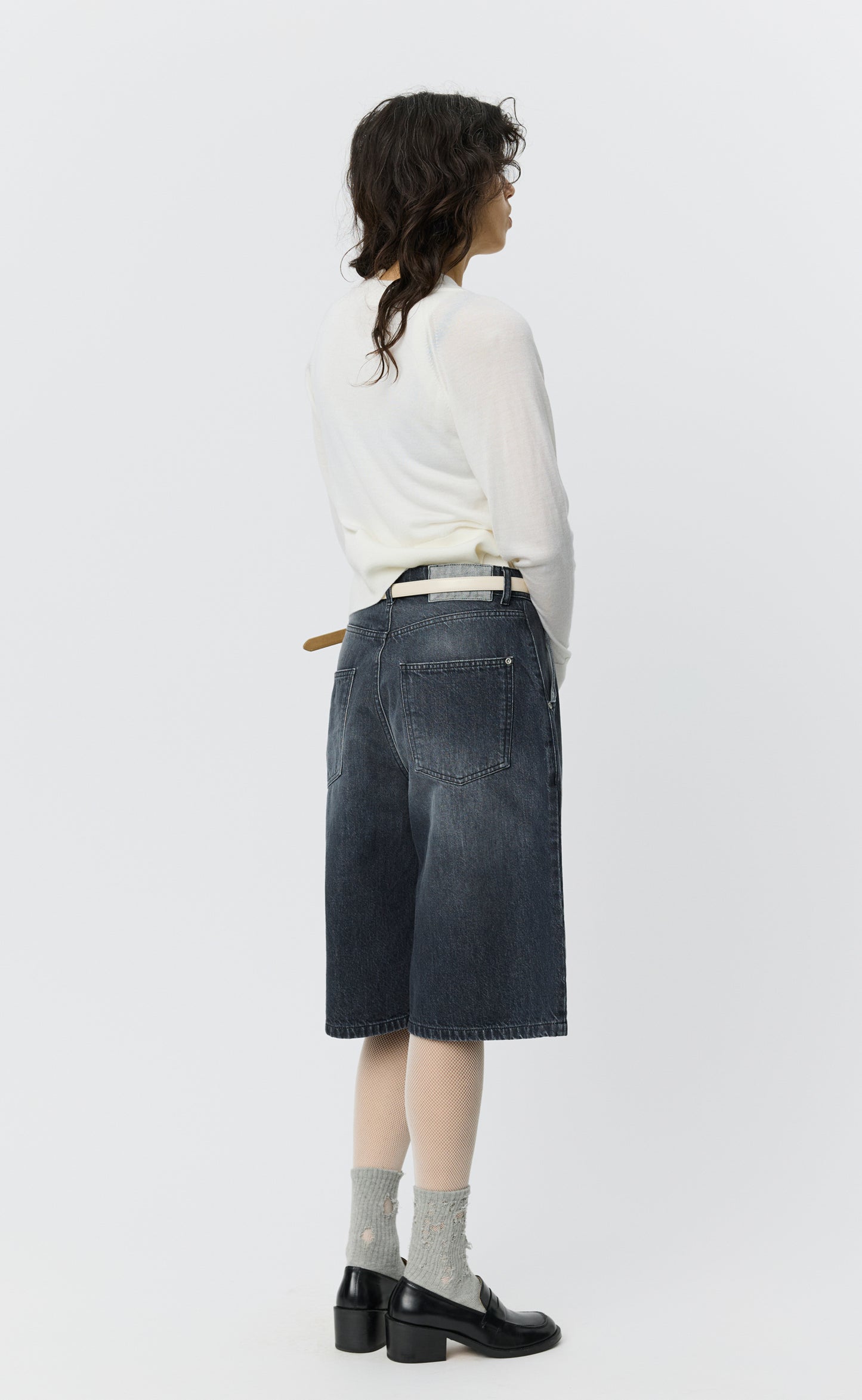 Rivet Shorts - Stonewashed Grey