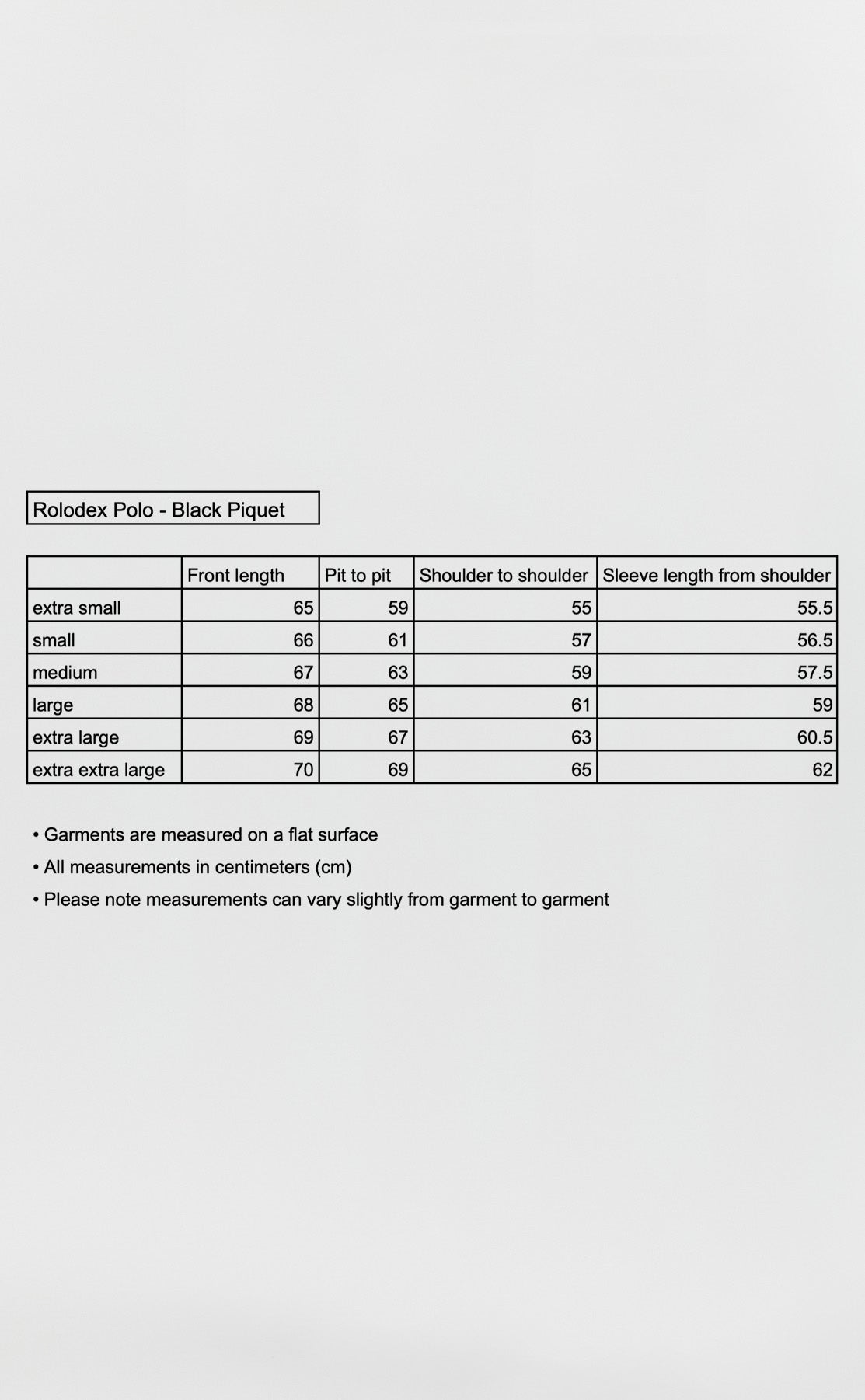 Rolodex Polo - Black Piquet