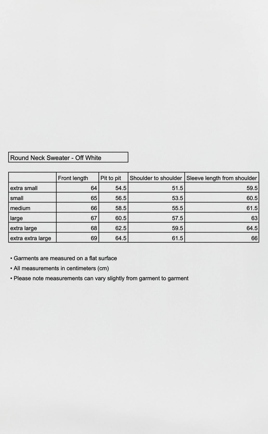 Round Neck Sweater - Off White Stripe