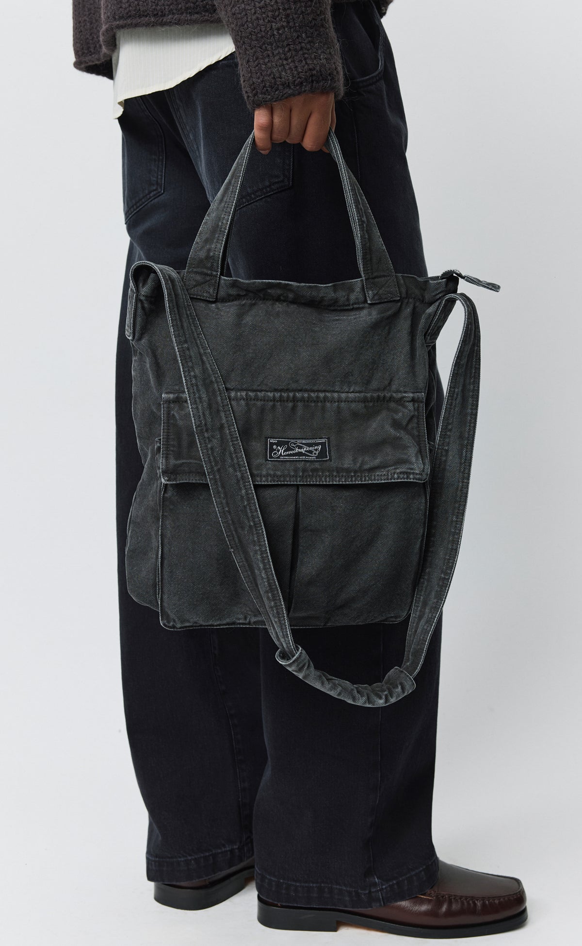 Routine Shoulder Bag - Stonewashed Black