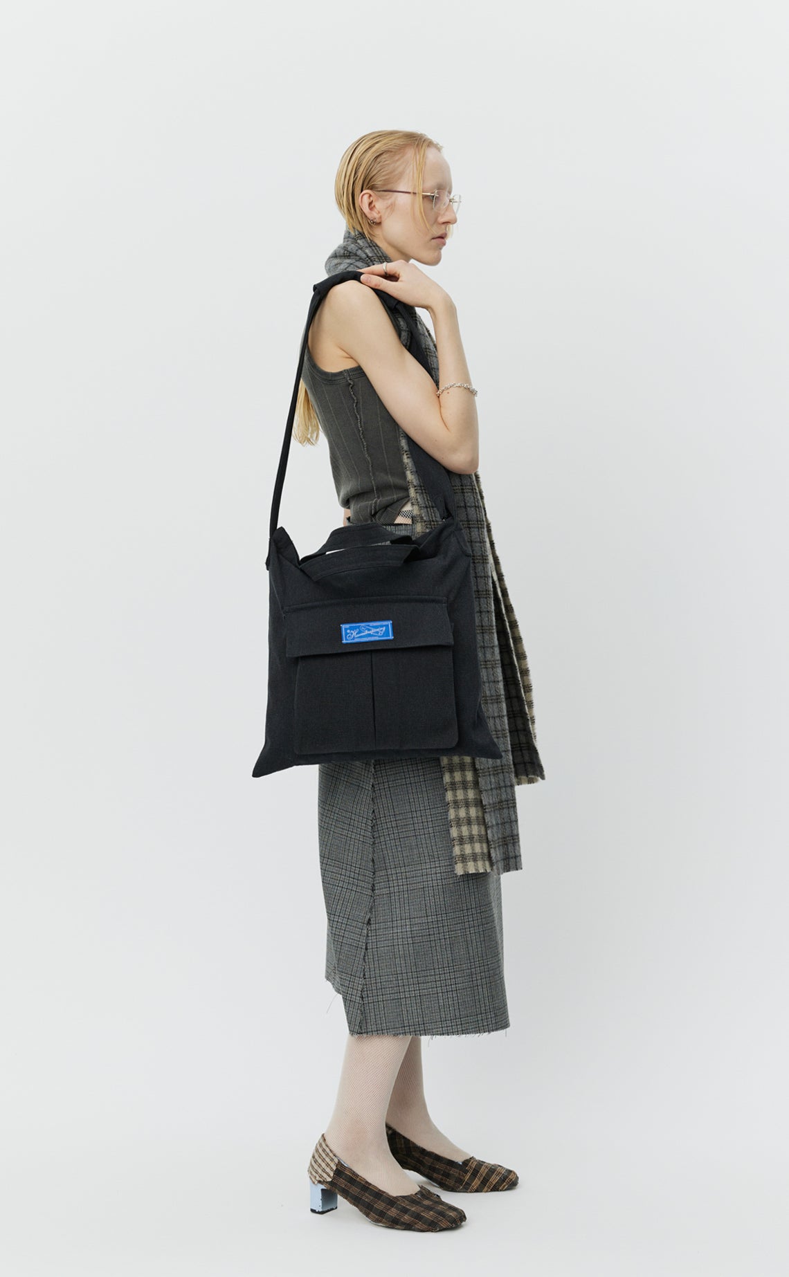 Routine Shoulder Bag - Grey Speckle Canvas