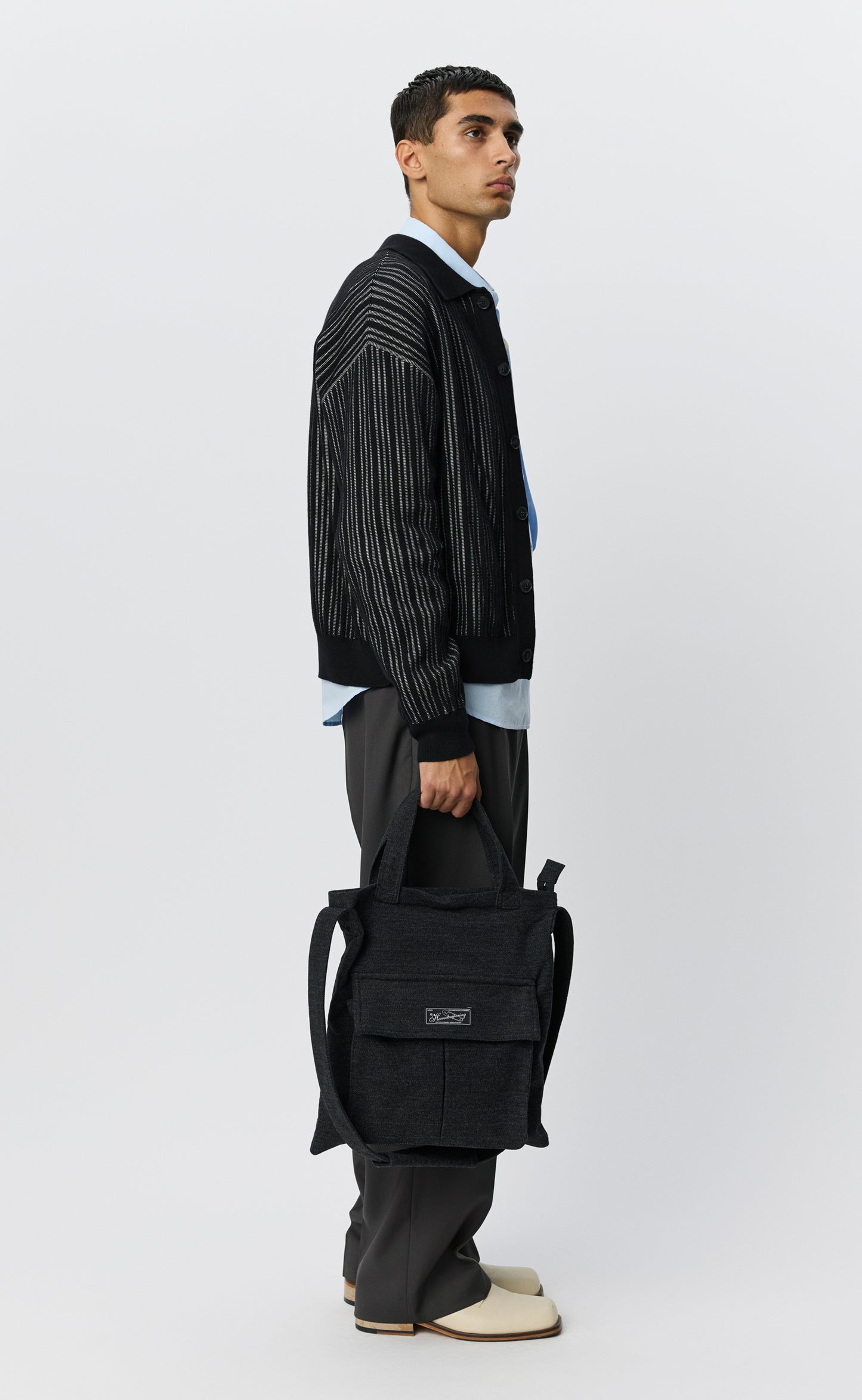 Routine Shoulder Bag - Anthracite Brushed Twill