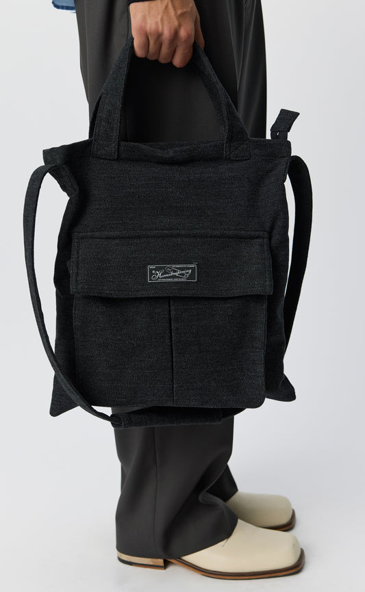 Routine Shoulder Bag - Anthracite Brushed Twill