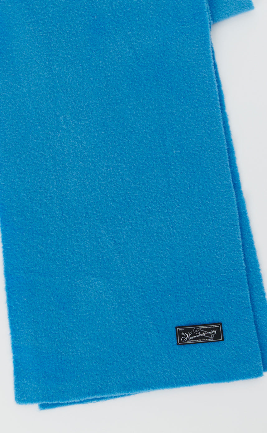 Wool Scarf - Bright Blue Fuzz