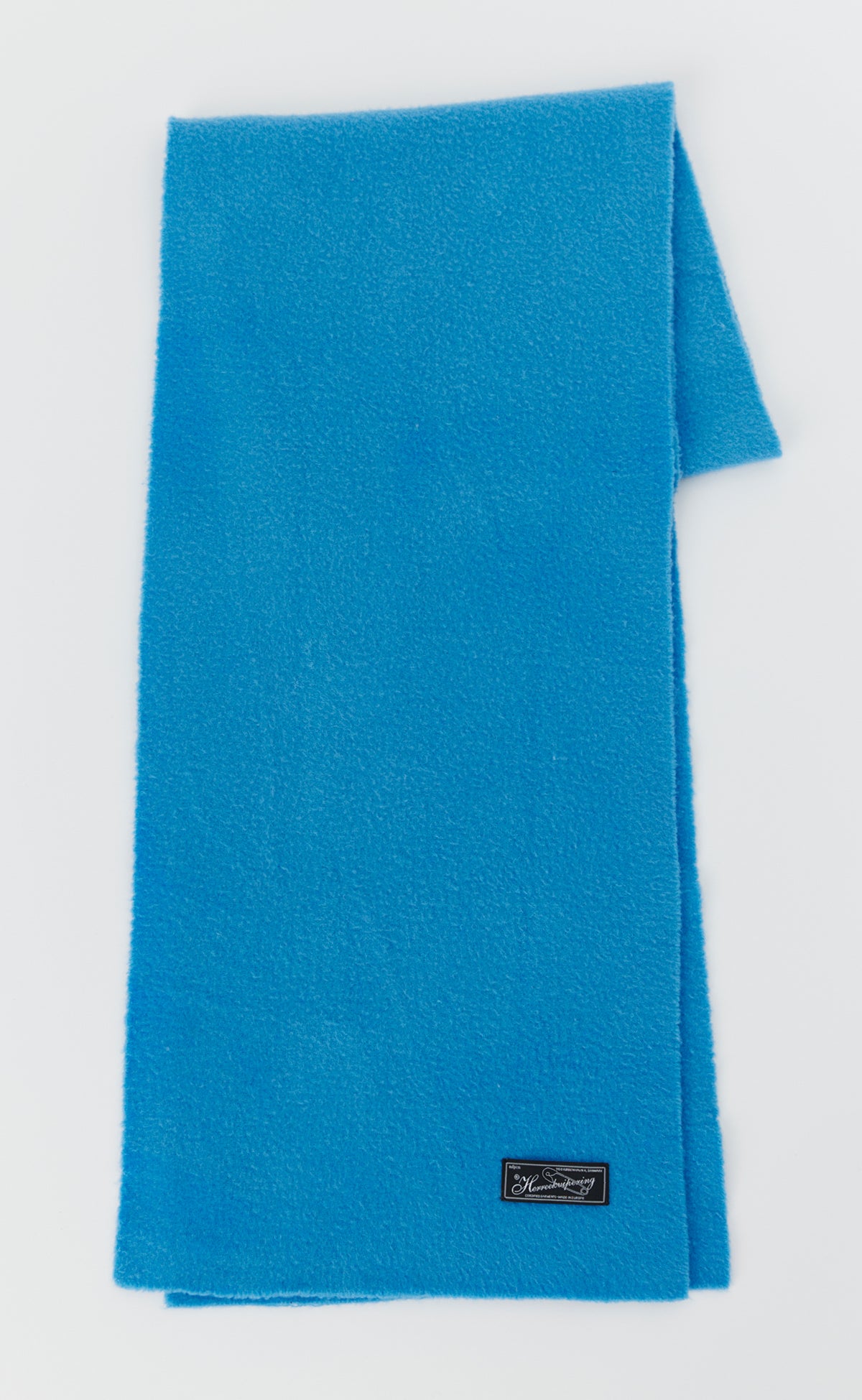Wool Scarf - Bright Blue Fuzz