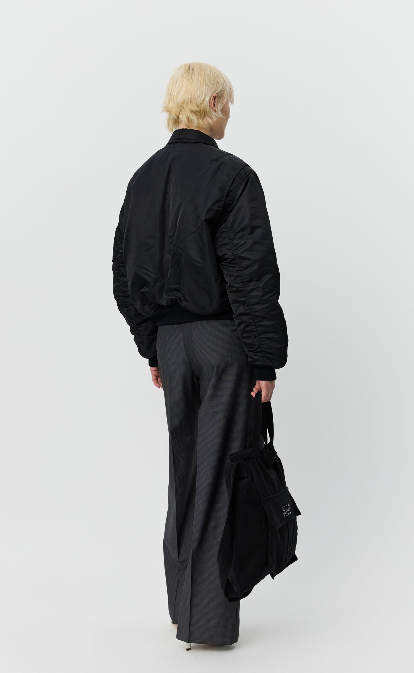 Schott CWU Bomber - Black Recycled Nylon