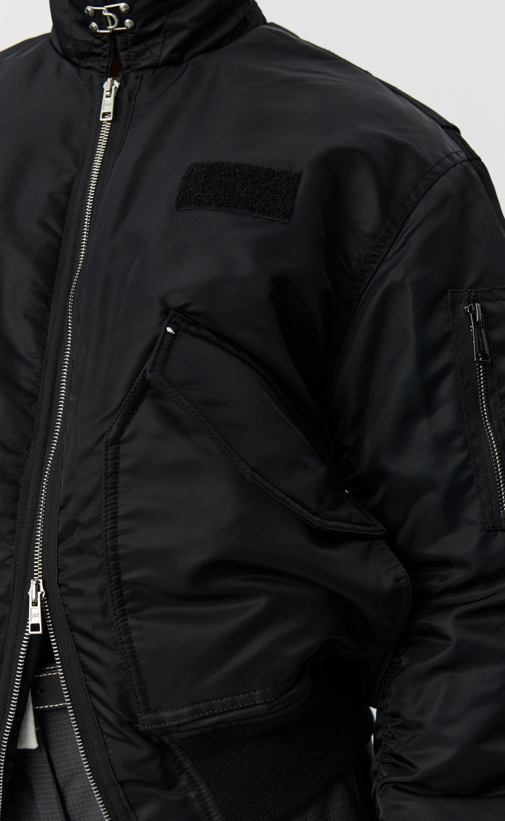 Schott CWU Bomber - Black Recycled Nylon – mfpen