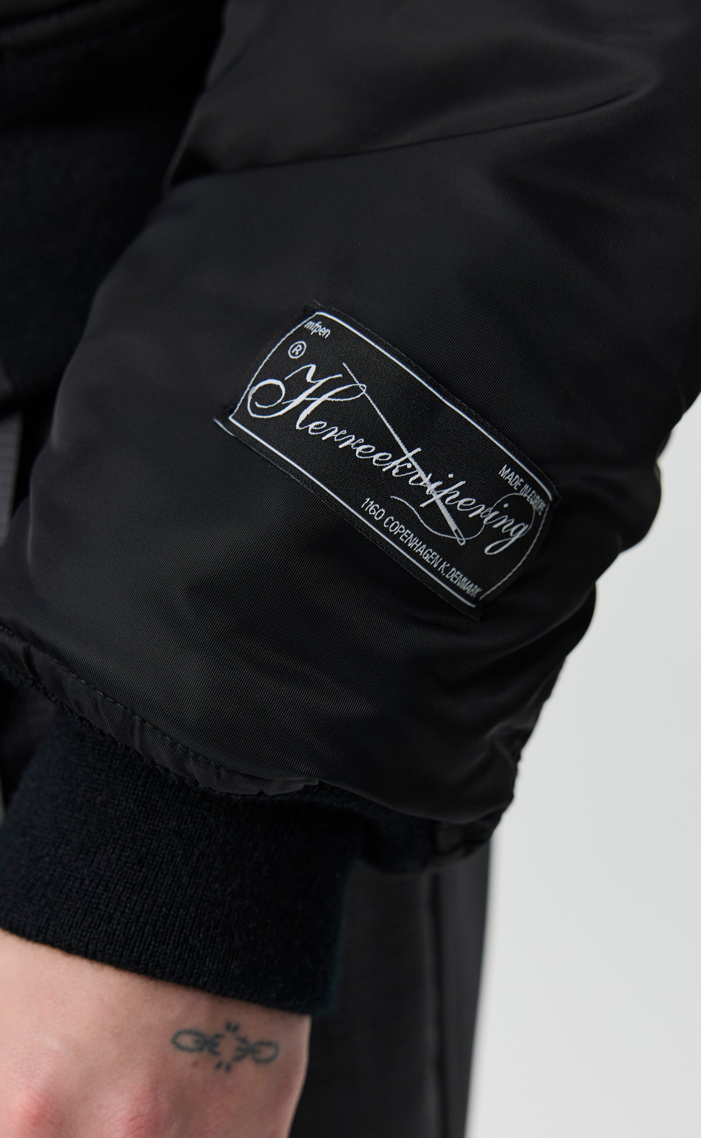 Schott CWU Bomber - Black Recycled Nylon