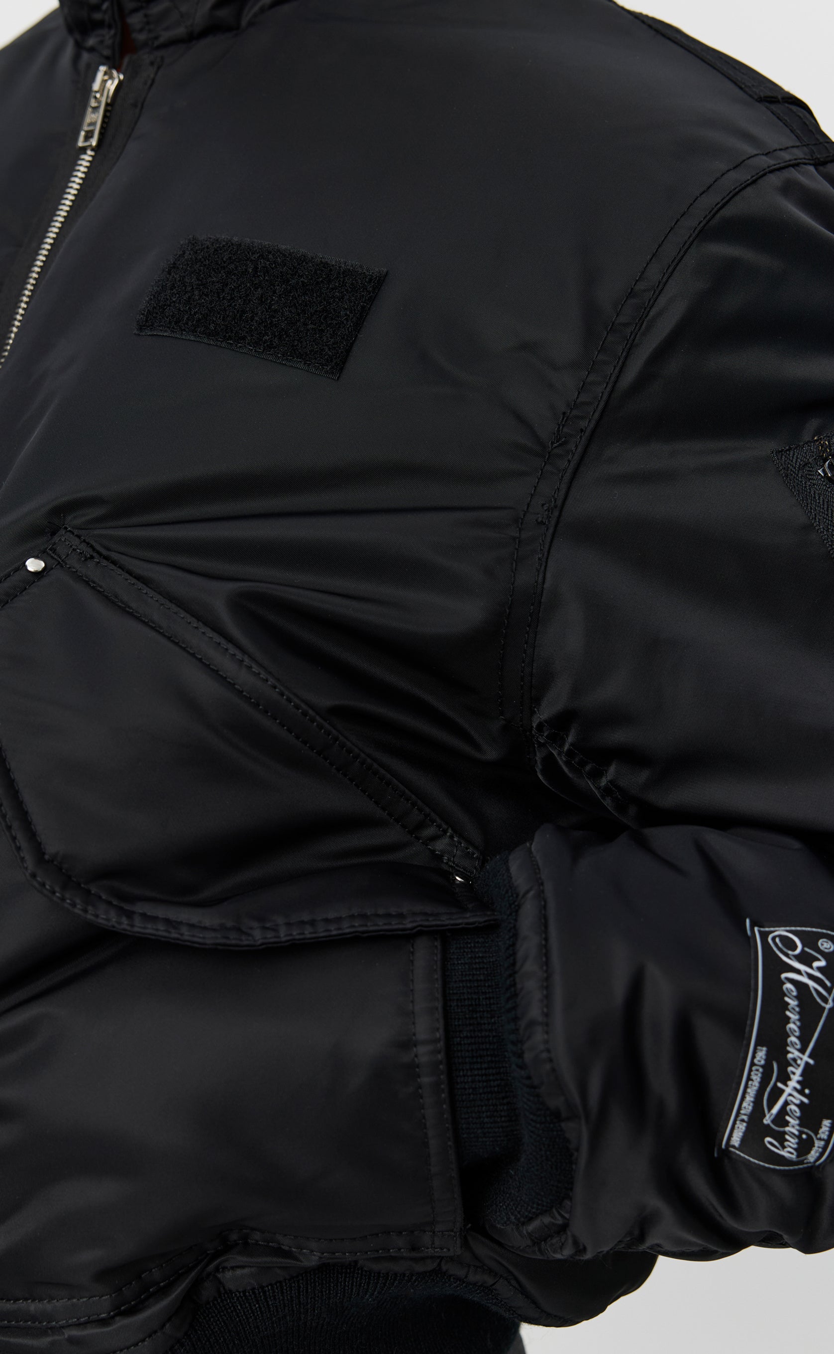 Schott CWU Bomber - Black Recycled Nylon – mfpen