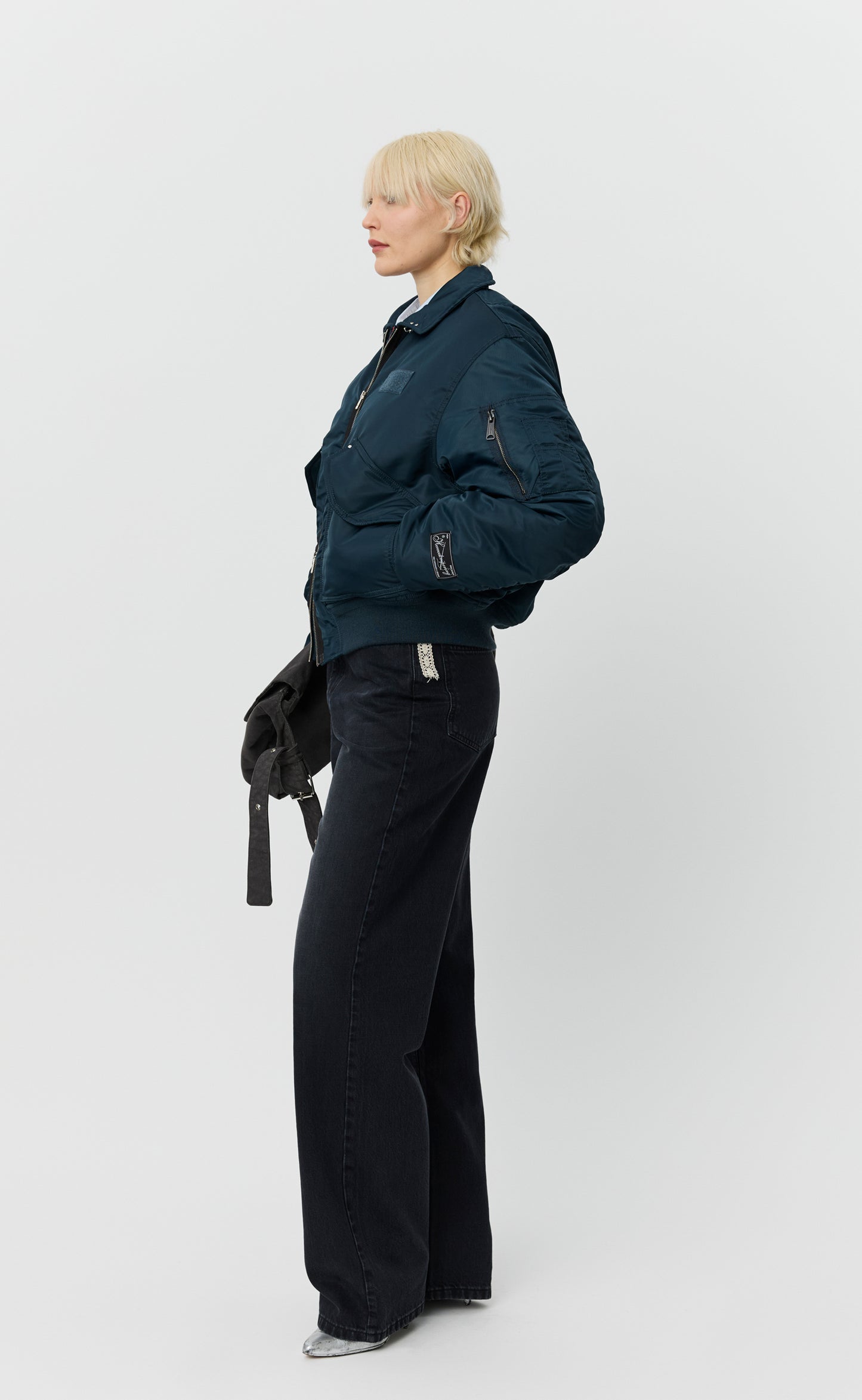 Schott CWU Bomber - Navy Recycled Nylon