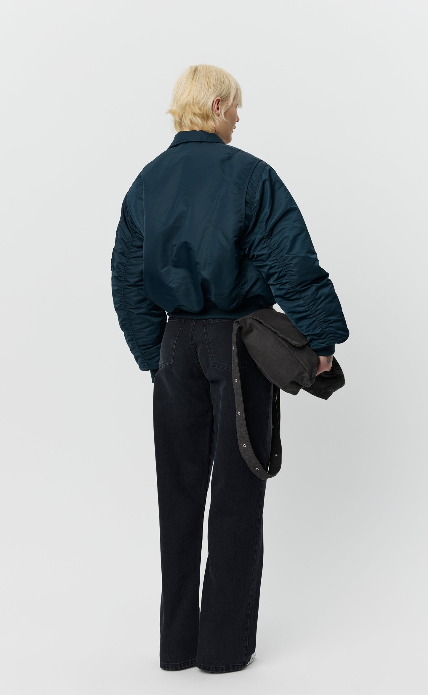 Schott CWU Bomber - Navy Recycled Nylon