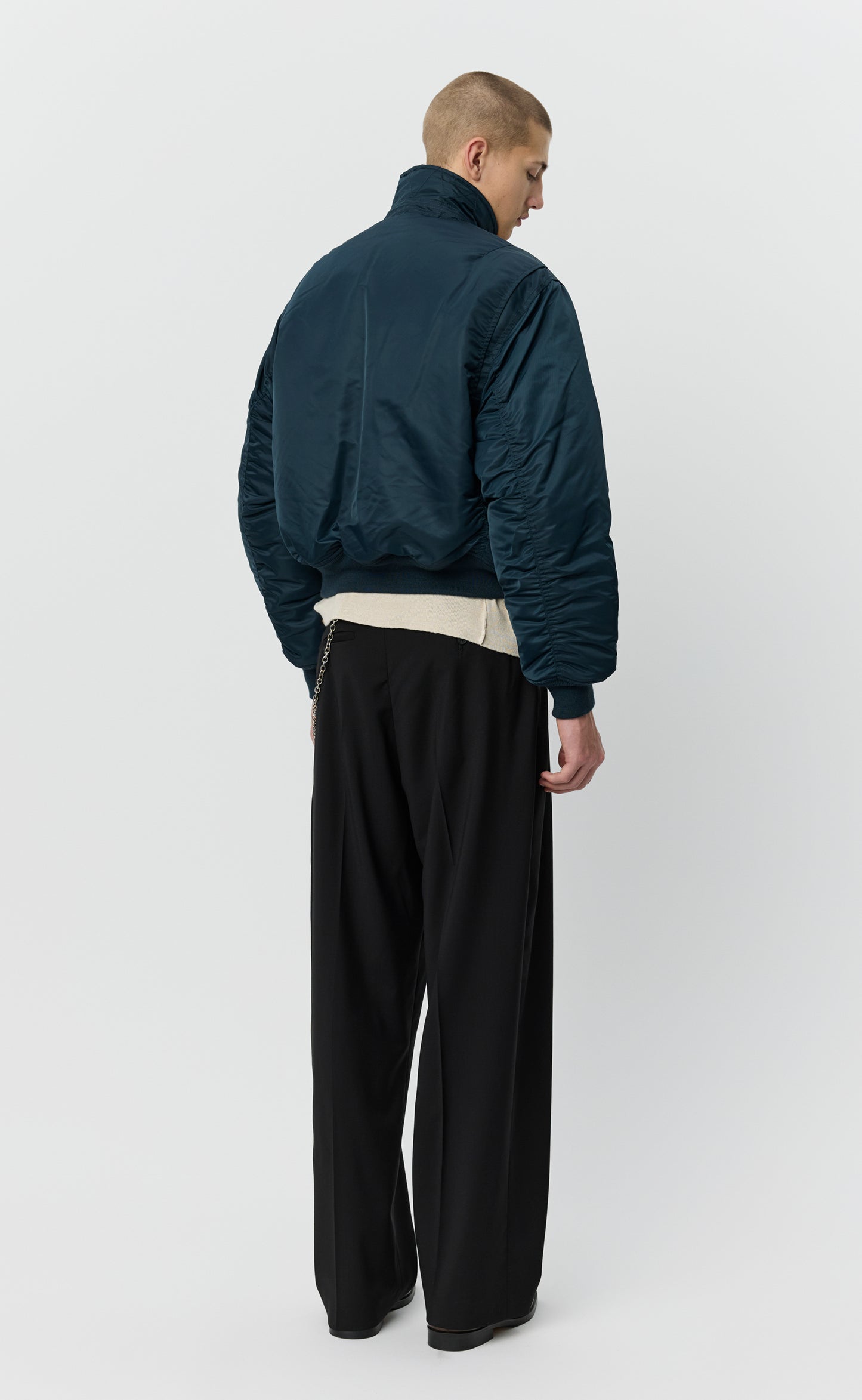 Schott CWU Bomber - Navy Recycled Nylon