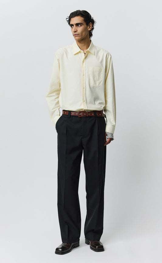 Service Trousers - Black Dry Wool