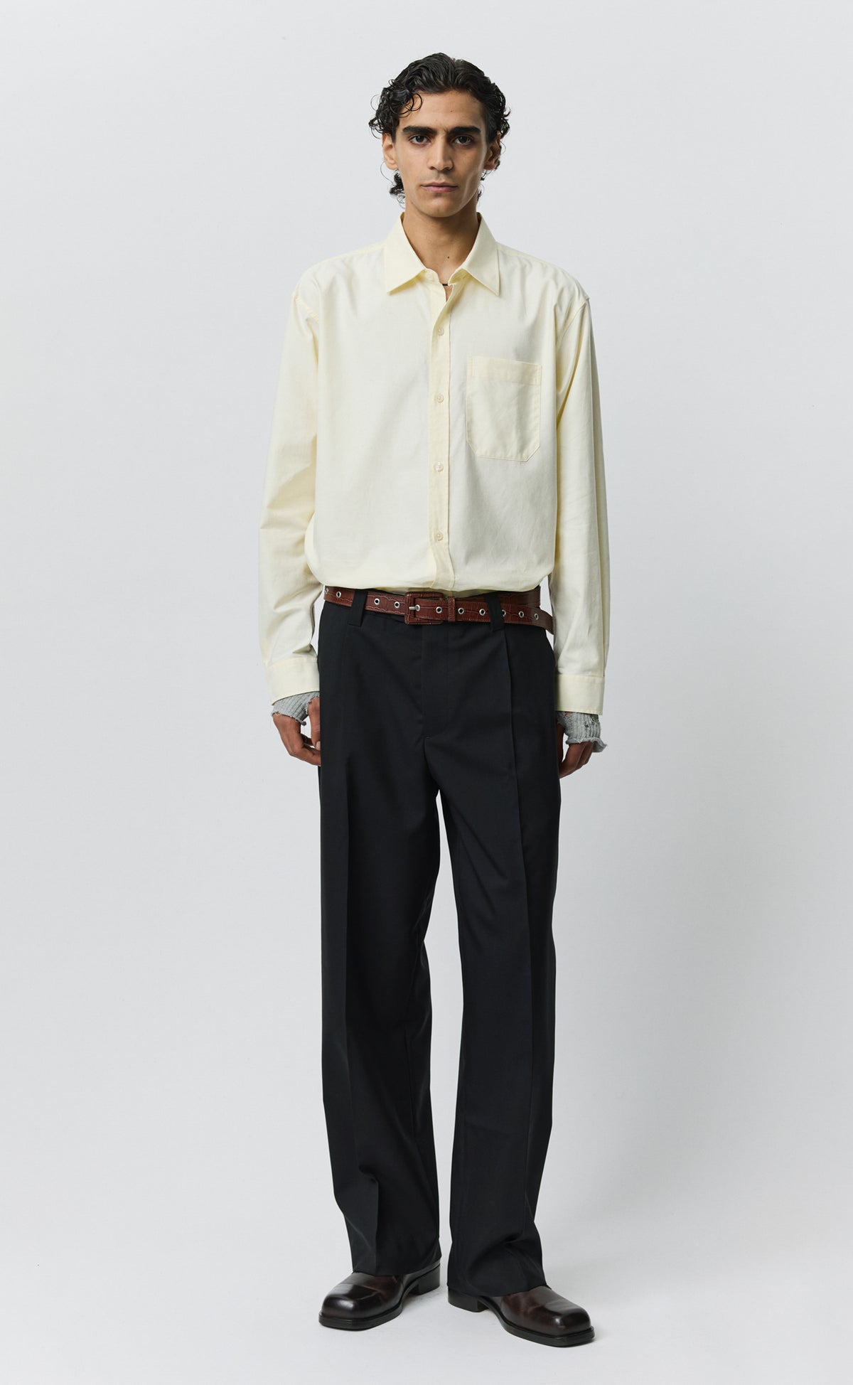 Service Trousers - Black Dry Wool