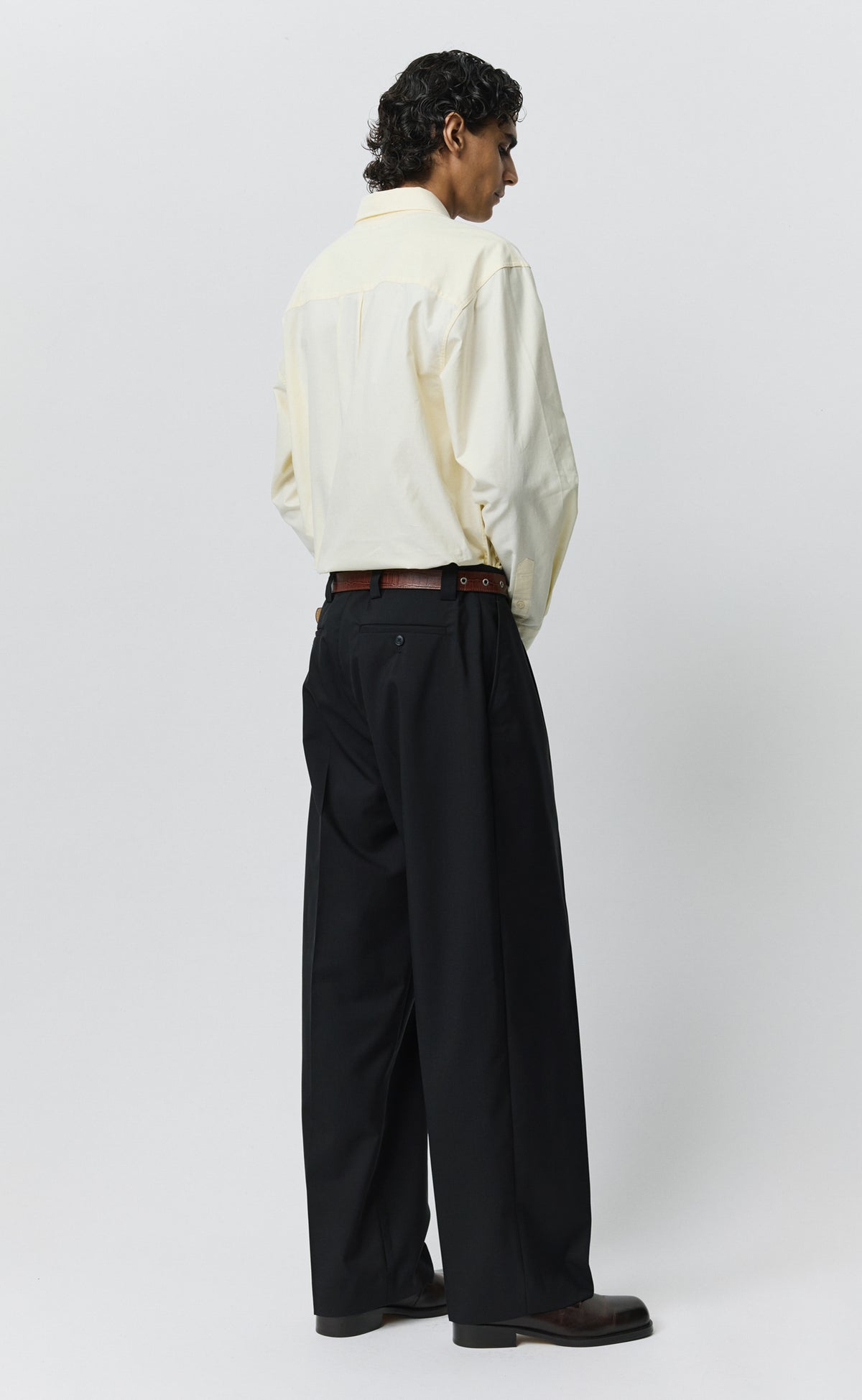Service Trousers - Black Dry Wool