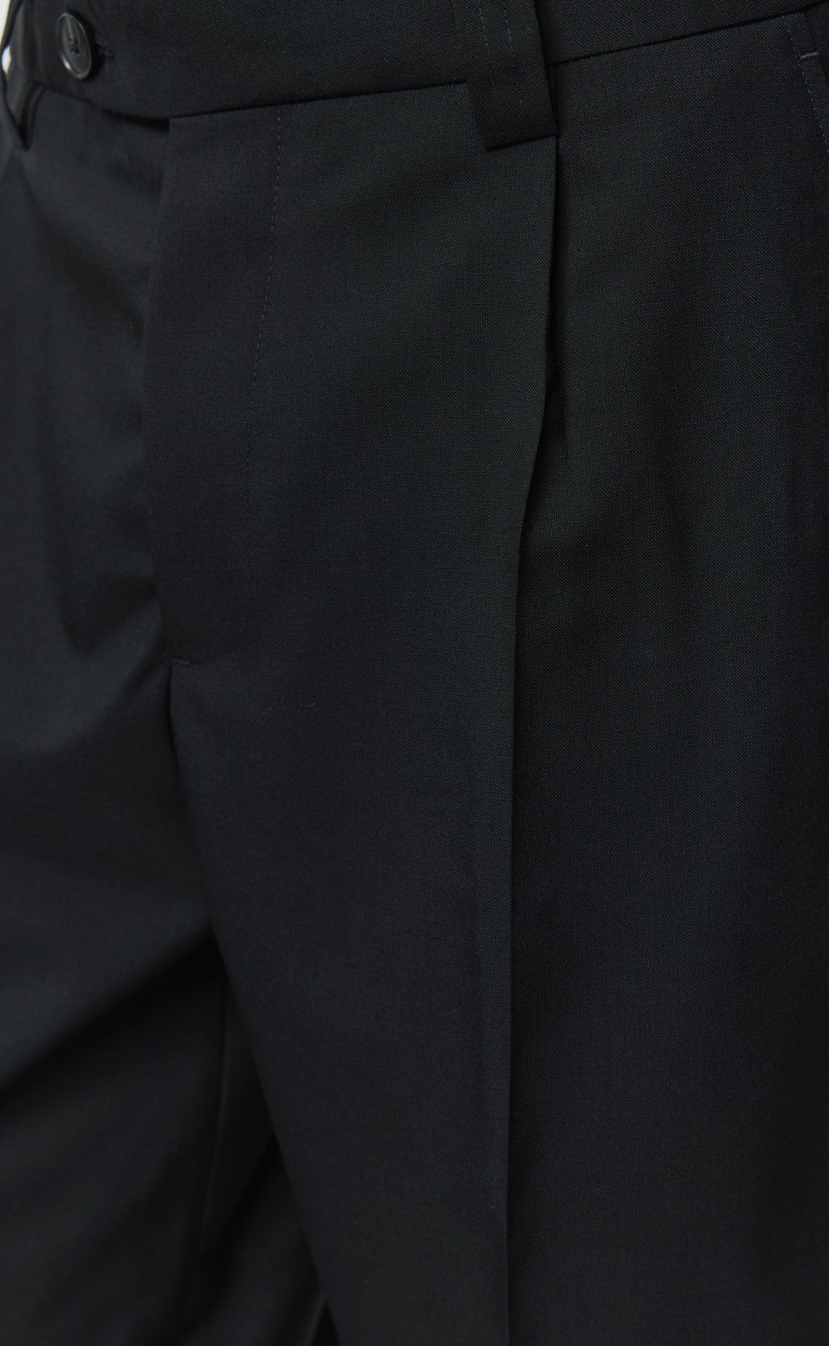 Service Trousers - Black Dry Wool
